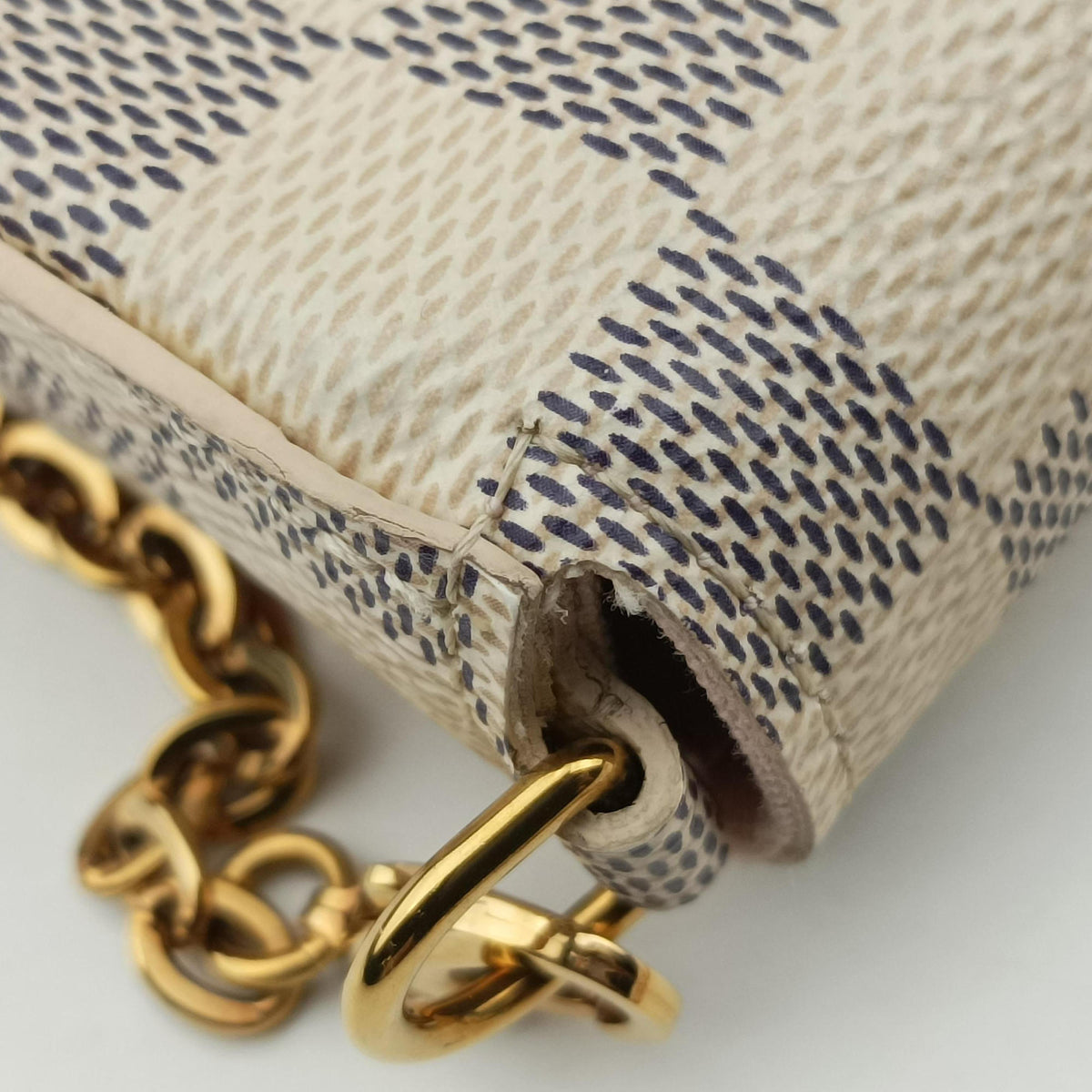 Pochette Felicie Azur Damier Canvas N63106 MI2199 IC Chipポシェットフェリシー アズール ダミエキャンバス N63106 MI2199 ICチップ