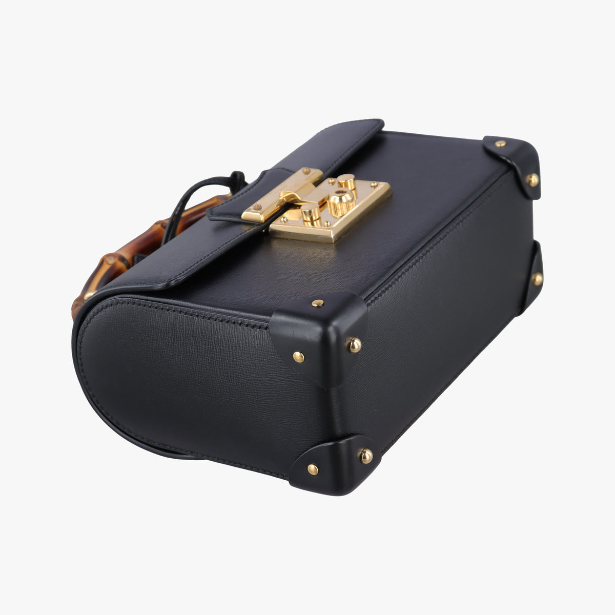 Padlock Bamboo Black Leather 603221 D031909744パドロック バンブー ブラック レザー 603221 D031909744
