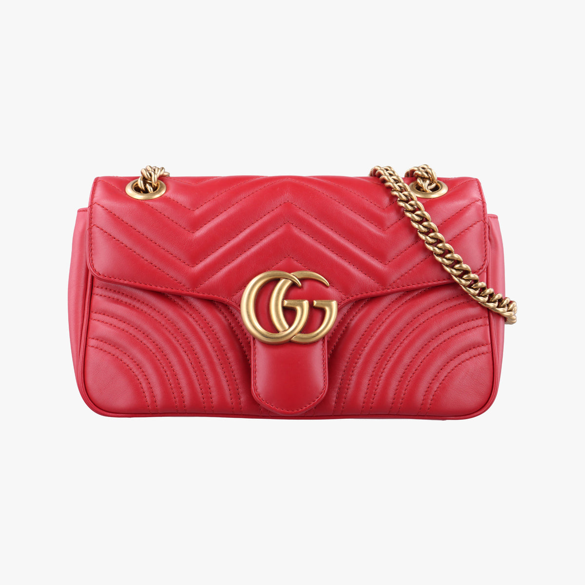 GG Marmont Red Leather 443497 B021741947GGマーモント レッド レザー 443497 B021741947