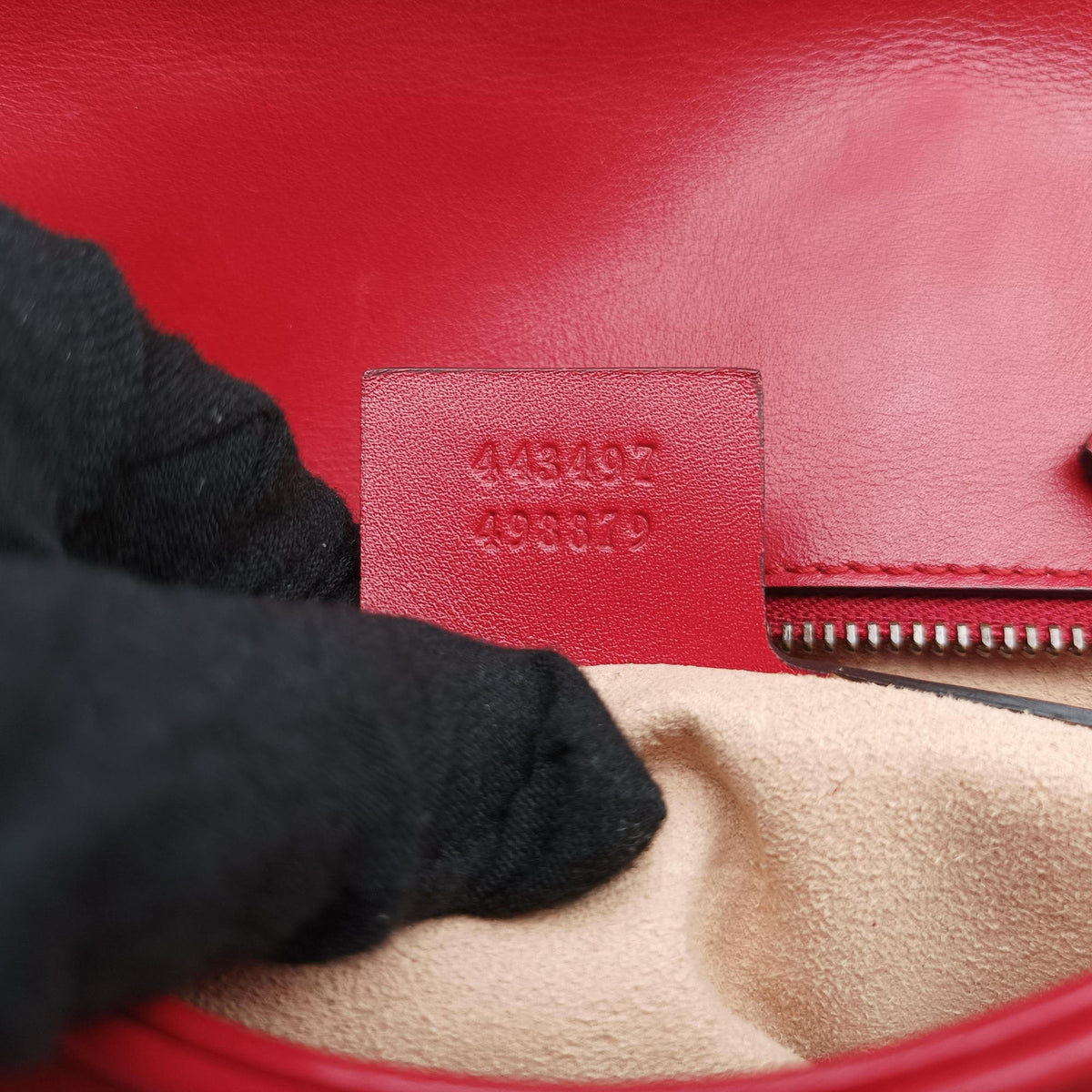 GG Marmont Red Leather 443497 B021741947GGマーモント レッド レザー 443497 B021741947