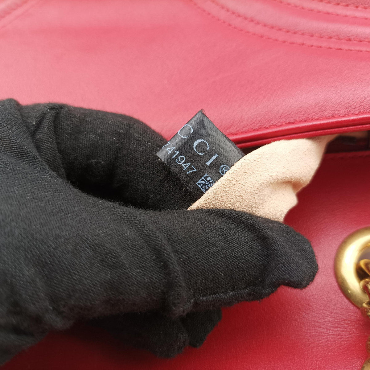 GG Marmont Red Leather 443497 B021741947GGマーモント レッド レザー 443497 B021741947
