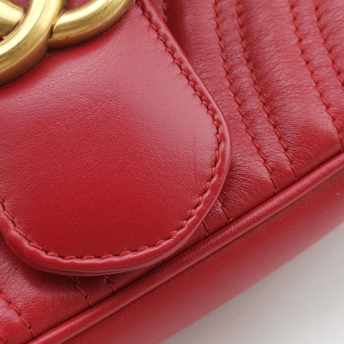 GG Marmont Red Leather 443497 B021741947GGマーモント レッド レザー 443497 B021741947