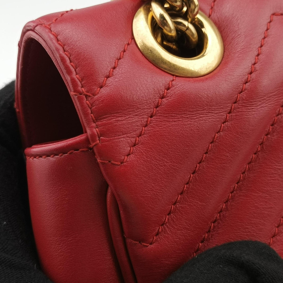 GG Marmont Red Leather 443497 B021741947GGマーモント レッド レザー 443497 B021741947