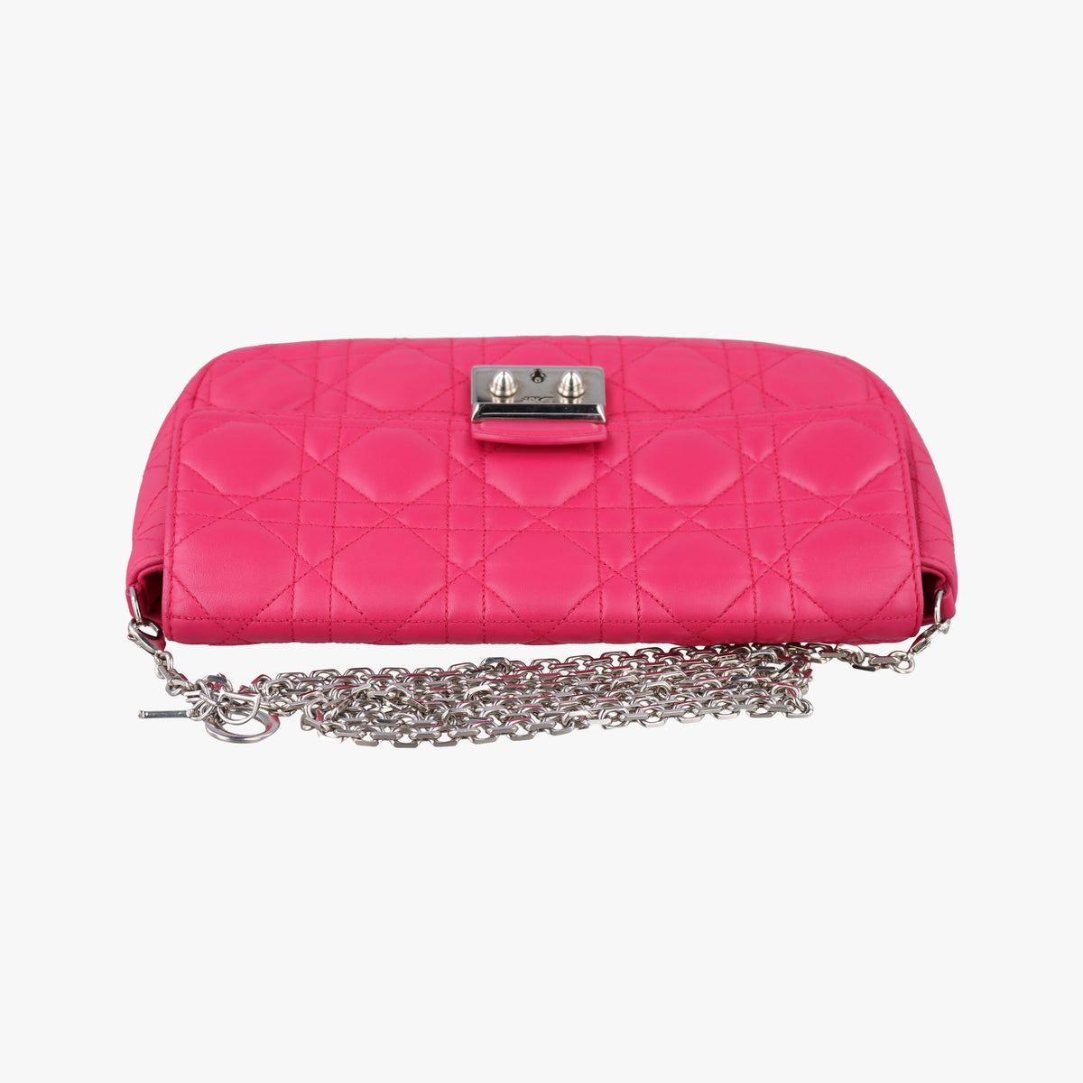 Miss Dior CANNAGE New Lock Rose lambskin 12-MA-1103ミス ディオール カナージュ ニューロック ローズ レッド ラムスキン 12-MA-1103