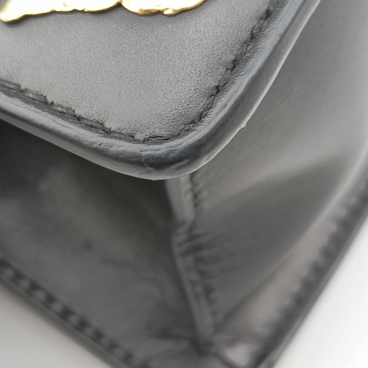 Sylvie Black Leather 470270 E022670856シルヴィ ブラック レザー 470270 E022670856