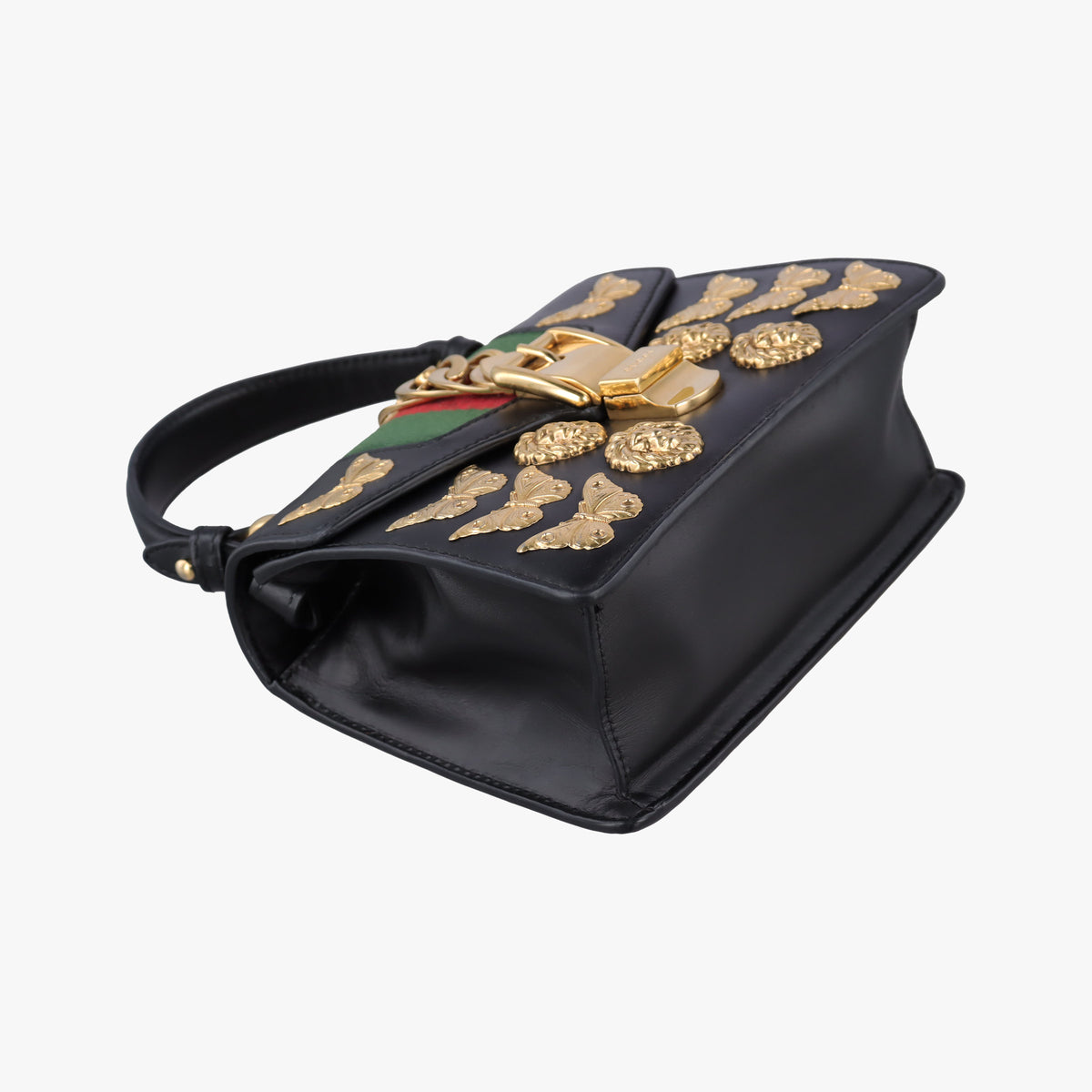 Sylvie Black Leather 470270 E022670856シルヴィ ブラック レザー 470270 E022670856