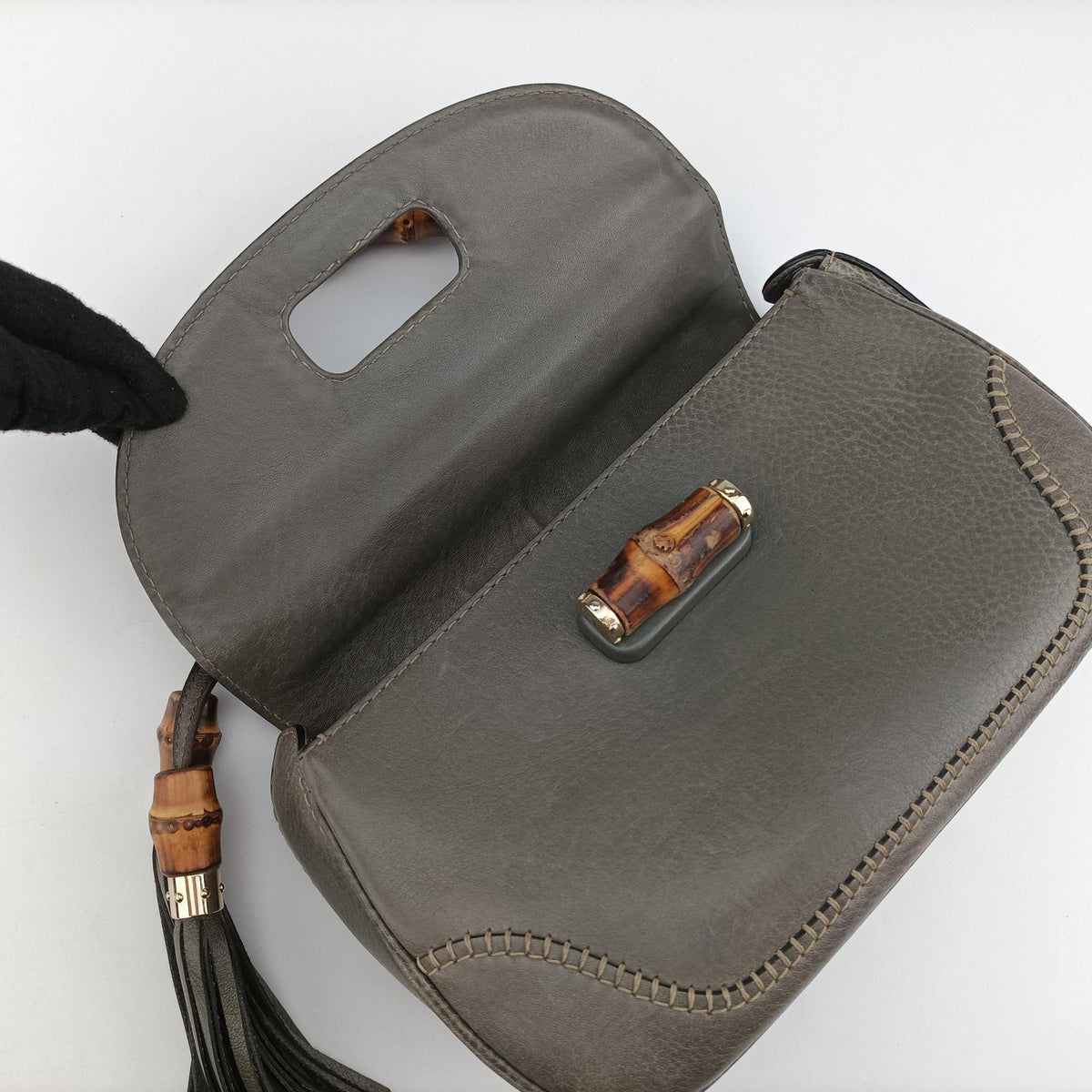 New Bamboo Gray leather 224964 C5902207ニューバンブー グレー レザー 224964 C5902207