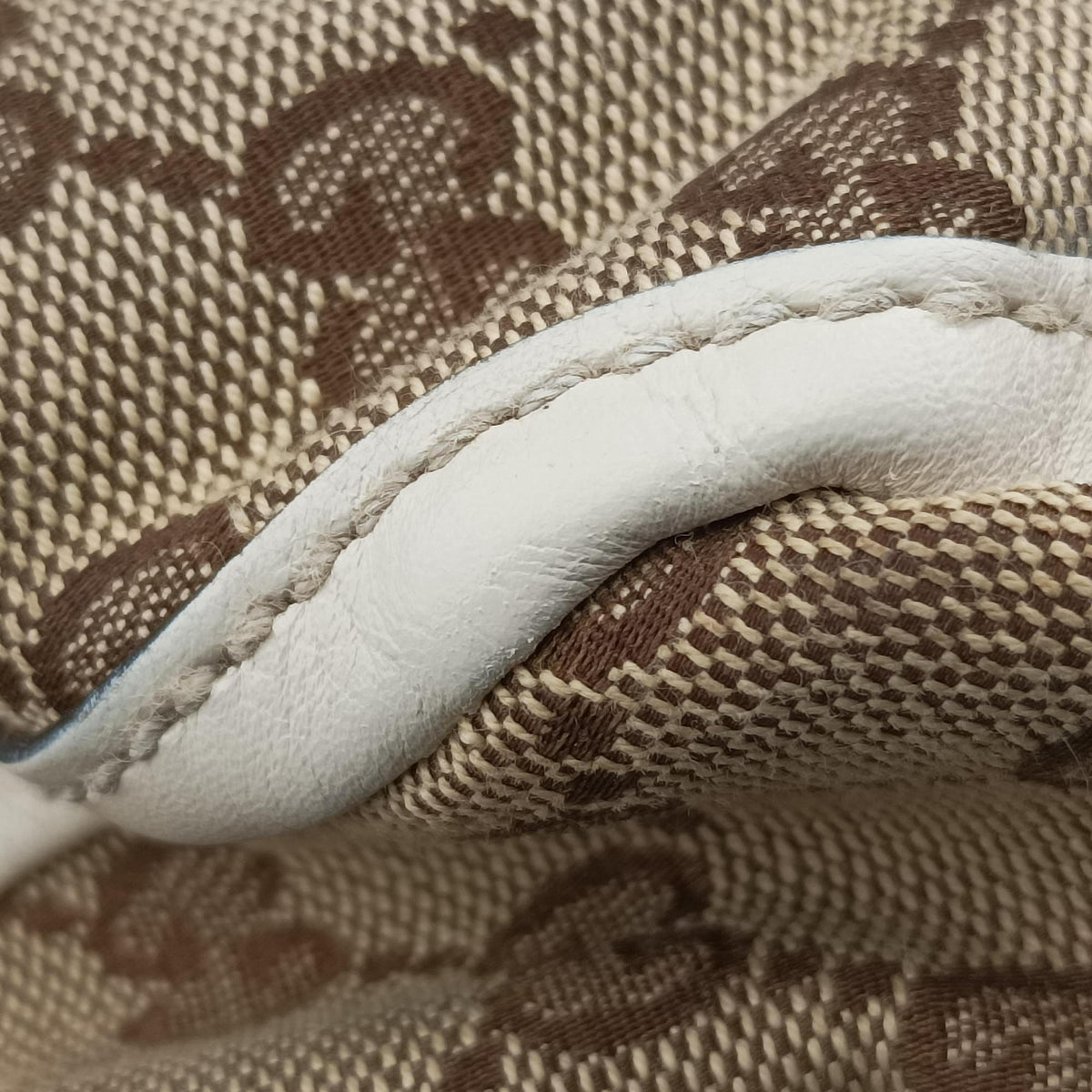 Abbey BeigexWhite canvas×leather 189831 C2705007アビー ベージュxホワイト キャンバス×レザー 189831 C2705007