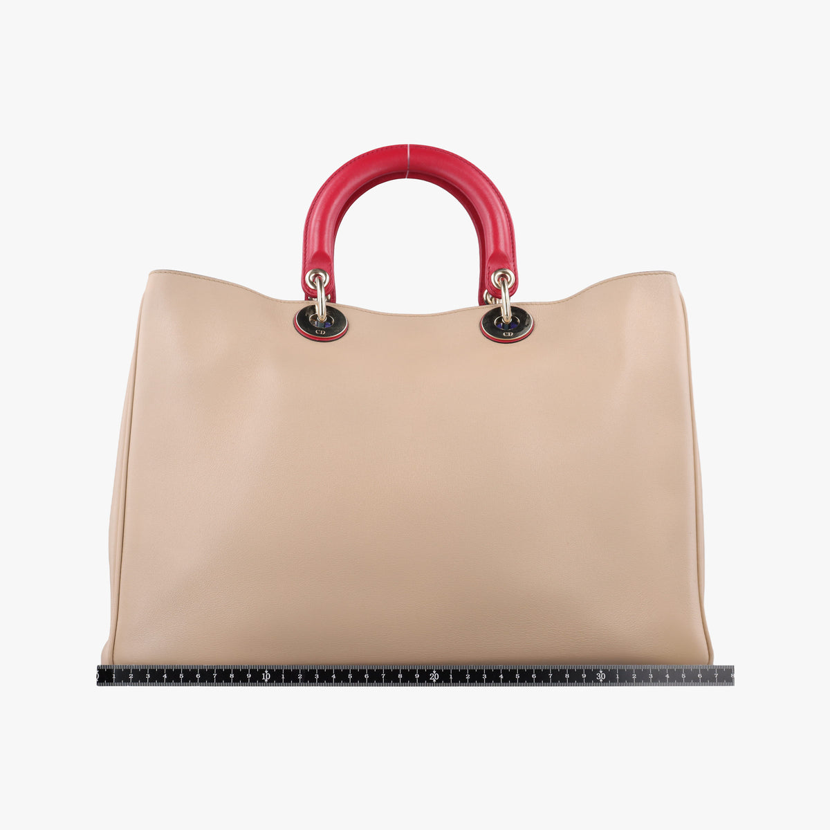 Diorissimo Beige×Red Leather 09-MA-0172ディオリッシモ ベージュ×レッド レザー 09-MA-0172