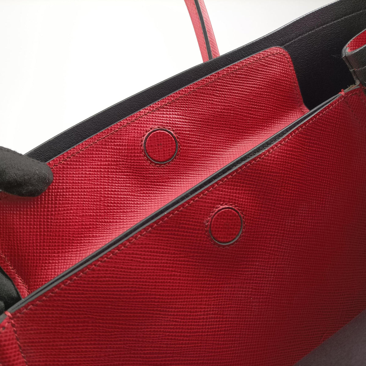 Double Cuir Red SAFFIANO Leather B2756T 25ダブル キュイール レッド サフィアーノレザー B2756T 25