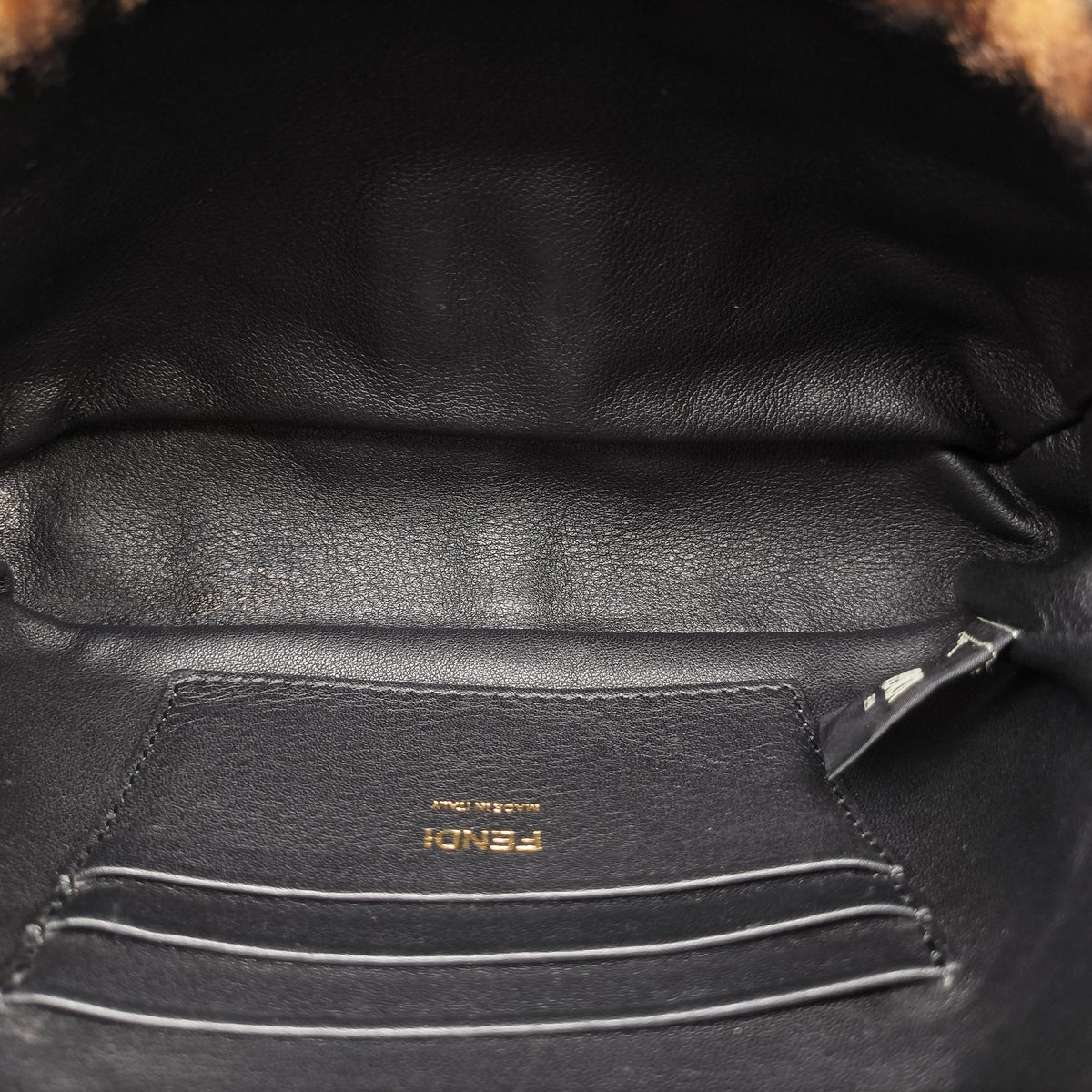 BAGUETTE Brown×Black fur 8BS017 8BS017-A8HP-218-10429バケット ブラウン×ブラック ファー 8BS017 8BS017-A8HP-218-10429
