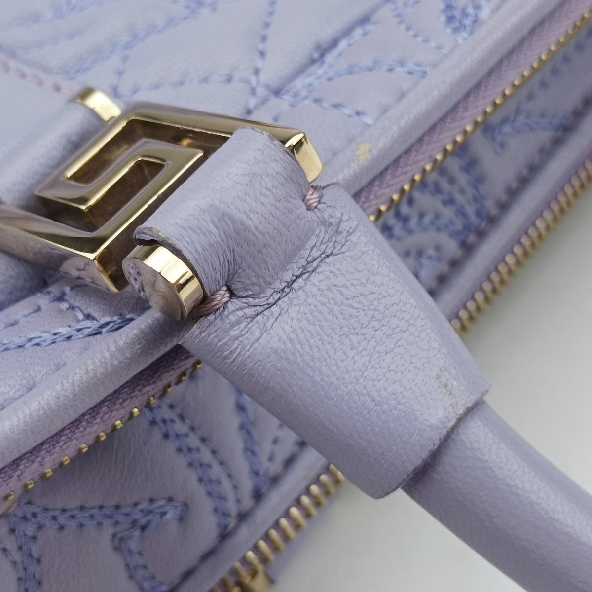 Medusa Demetra Vanitas Satchel Purple Leather メデューサ デメテル バニティ サッチェル パープル レザー