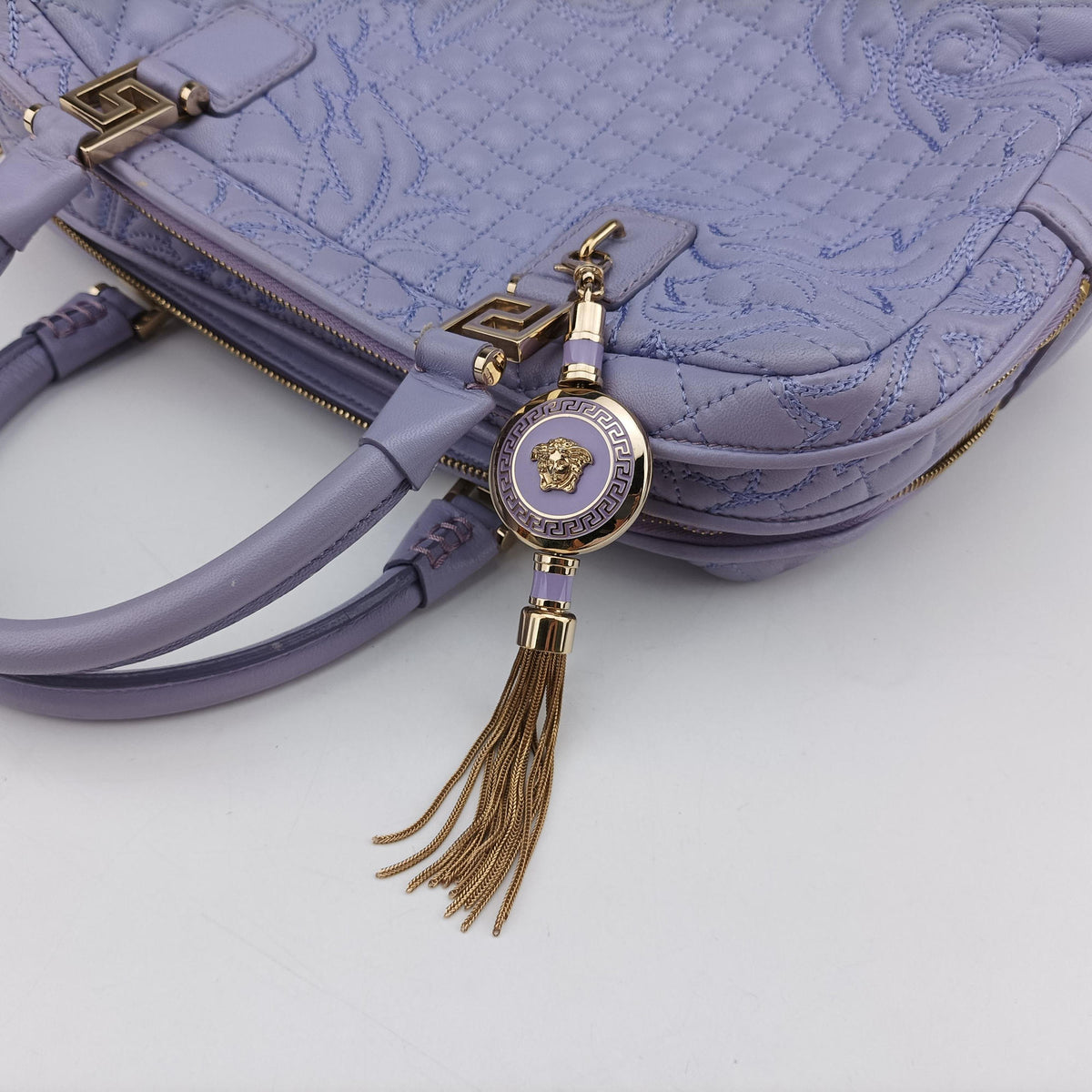 Medusa Demetra Vanitas Satchel Purple Leather メデューサ デメテル バニティ サッチェル パープル レザー