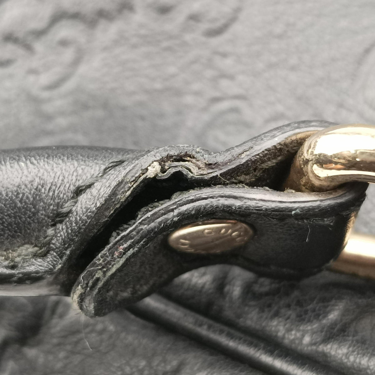Guccissima Black Leather 208463 G013598747グッチシマ ブラック レザー 208463 G013598747