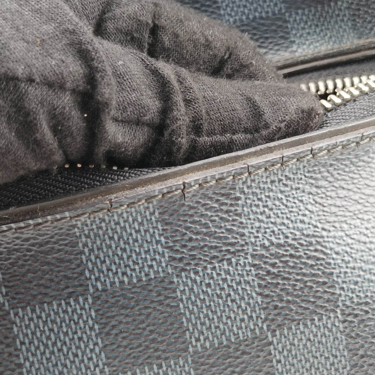 Porte-Documents Business Cobalt×Noir Damier canvas N41347 FL4104ポルトドキュマン ビジネス コバルト×ノワール ダミエ キャンバス N41347 FL4104