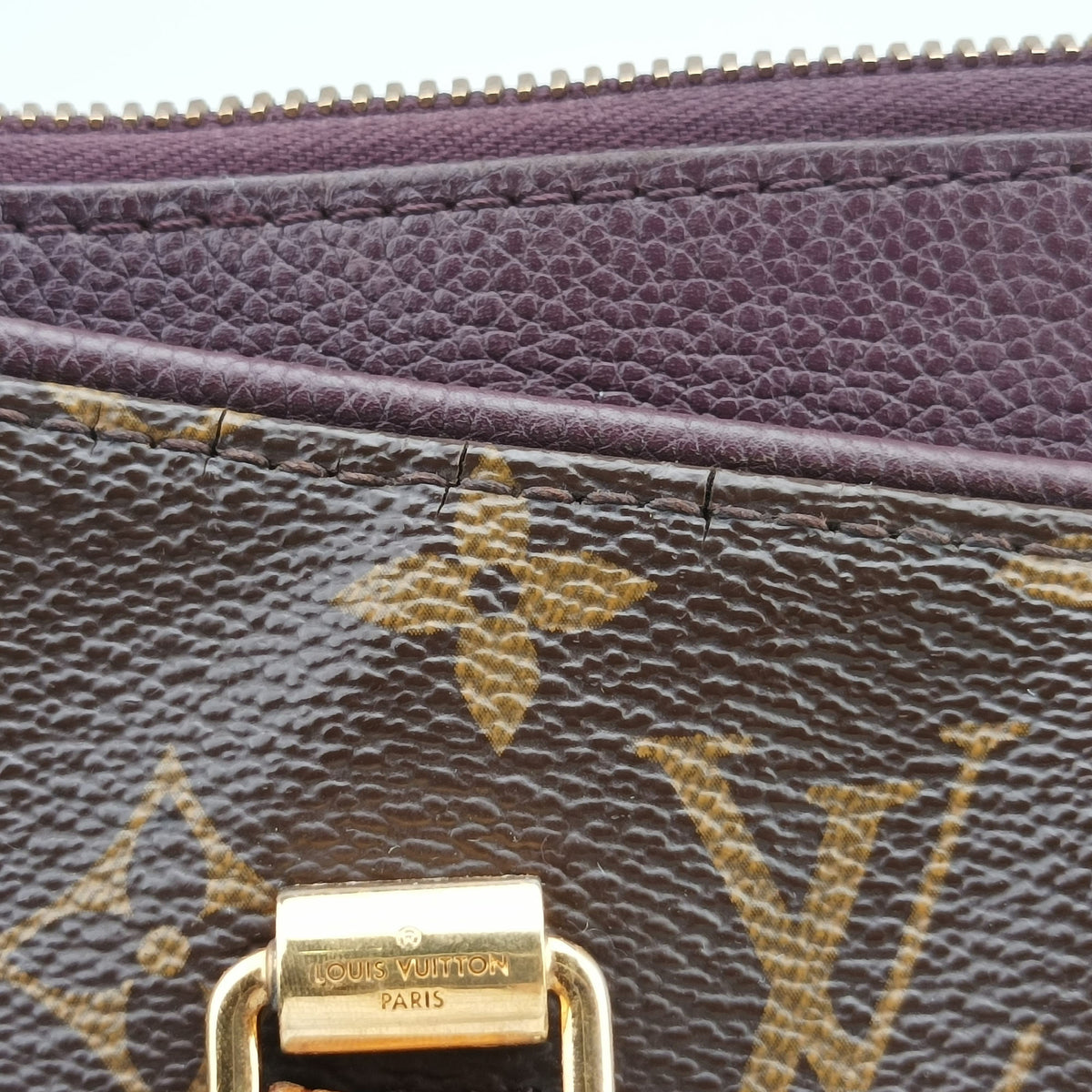 PALLAS brown×purple Monogram Canvas×calf leather M40908 SP4123パラス モノグラム/ブラウン×パープル モノグラムキャンバス×カーフレザー M40908 SP4123