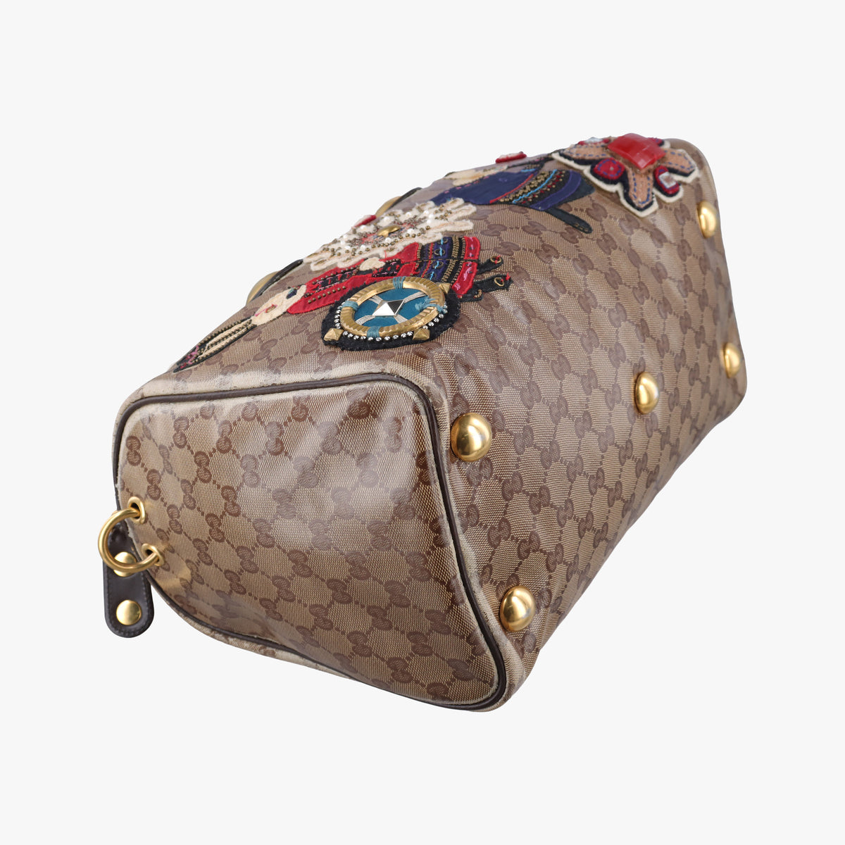 Babushka Multicolour PVC coated canvas×Leather 207775 D2795682バブーシュカ マルチカラー PVCコーティングキャンバス×レザー 207775 D2795682