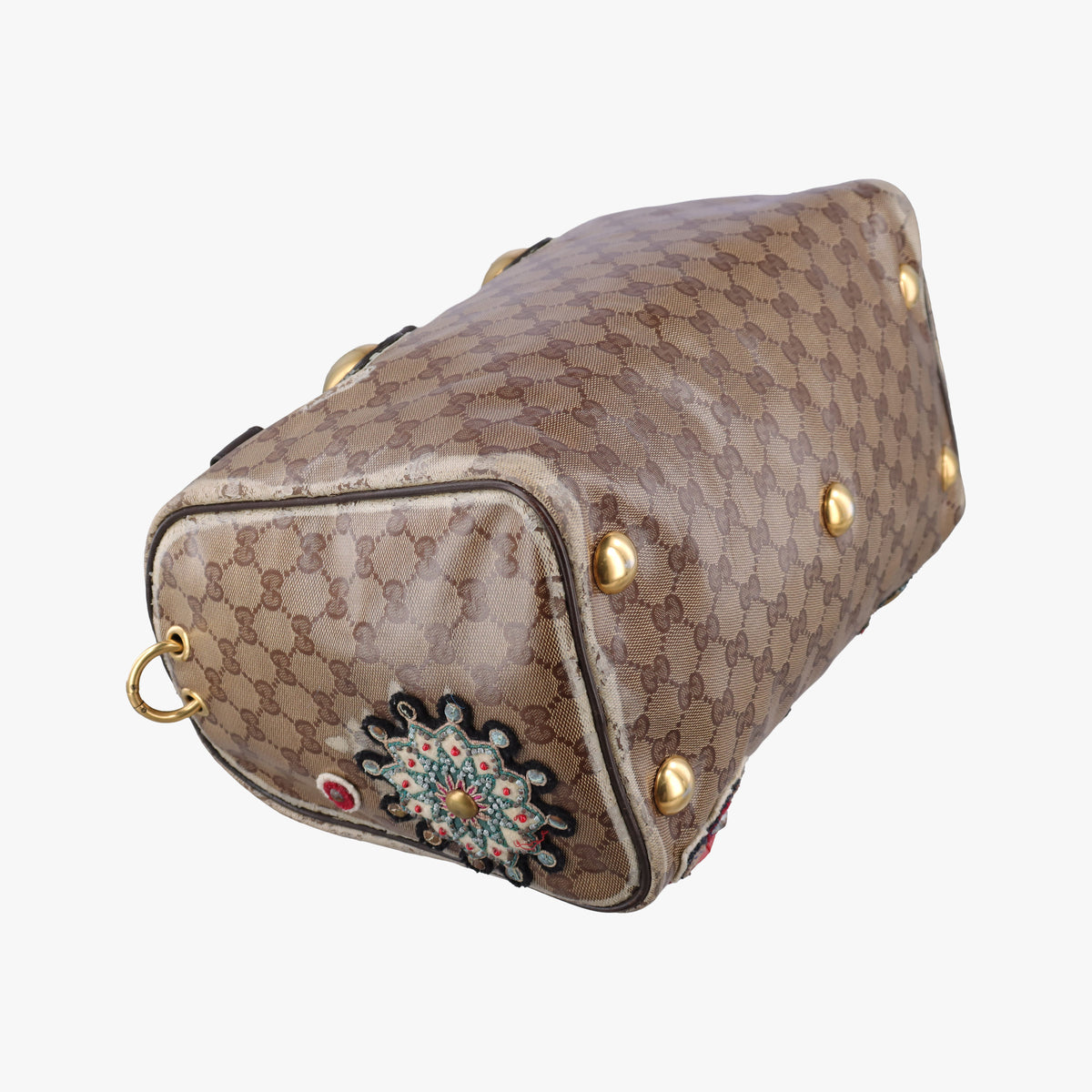 Babushka Multicolour PVC coated canvas×Leather 207775 D2795682バブーシュカ マルチカラー PVCコーティングキャンバス×レザー 207775 D2795682