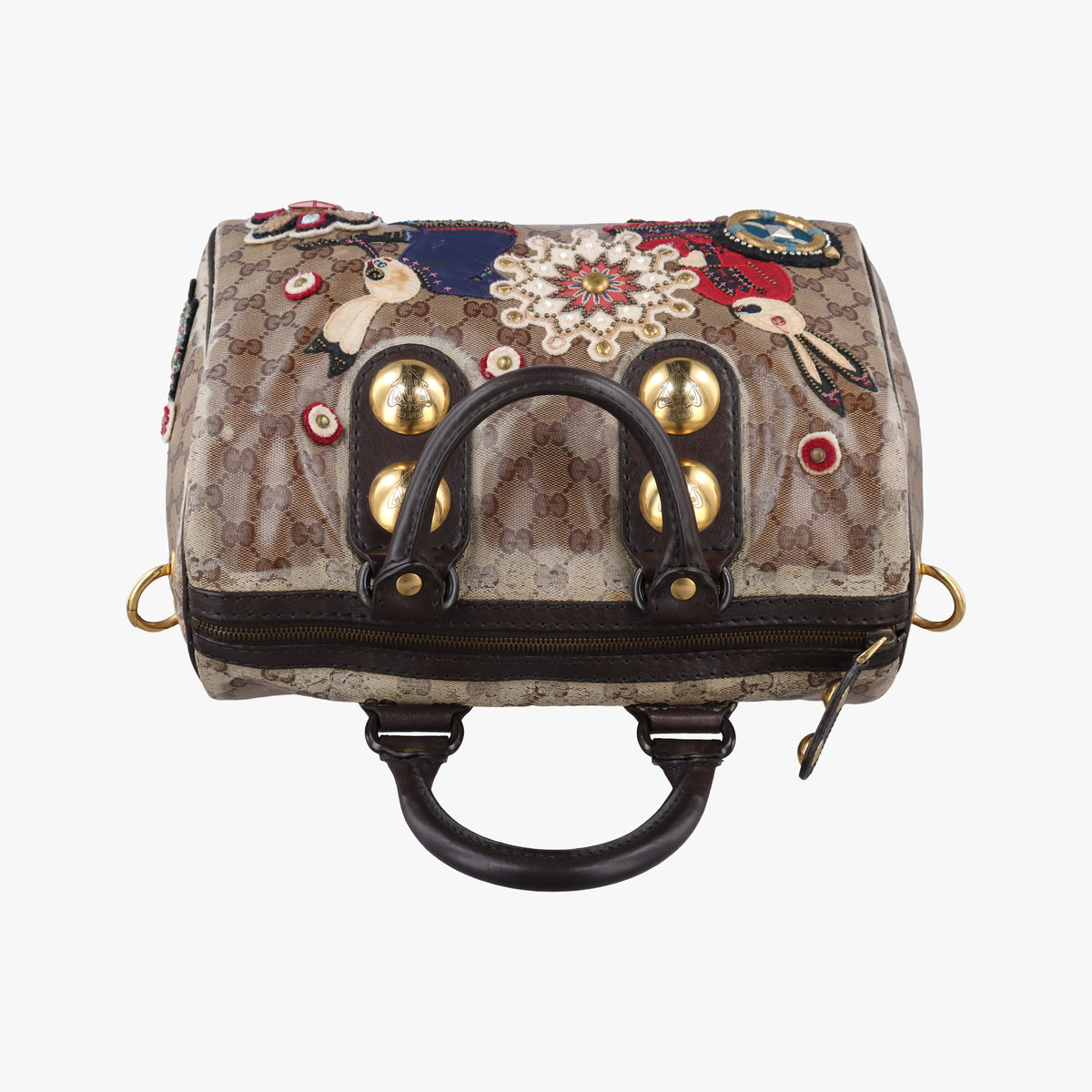 Babushka Multicolour PVC coated canvas×Leather 207775 D2795682バブーシュカ マルチカラー PVCコーティングキャンバス×レザー 207775 D2795682