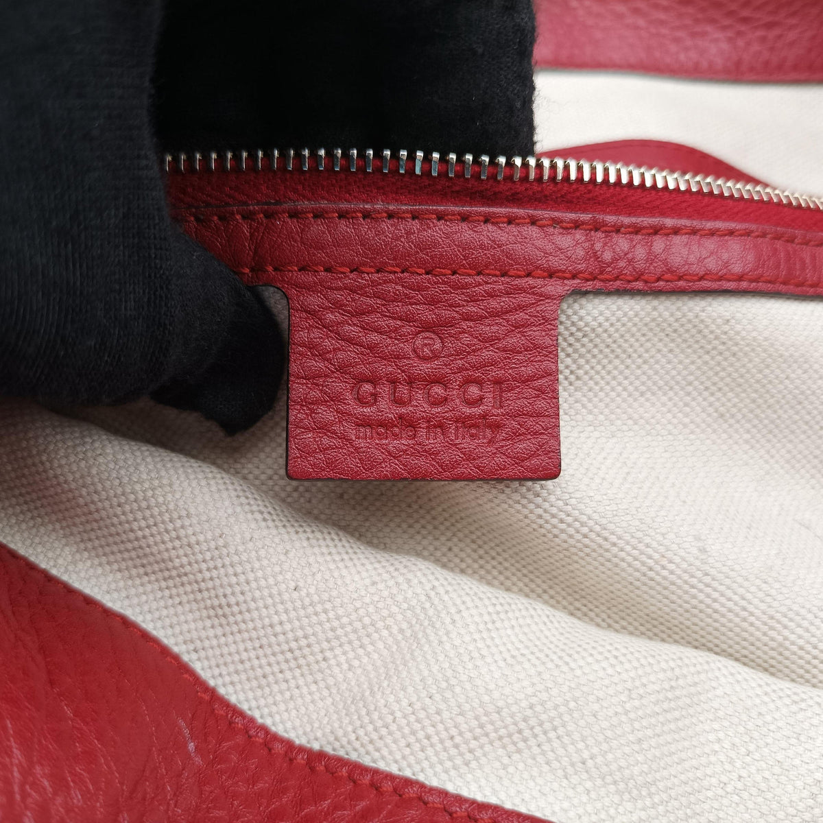 Bamboo Shopper Tote Red Leather 323663 G015221230バンブー ショッパー トート レッド レザー 323663 G015221230