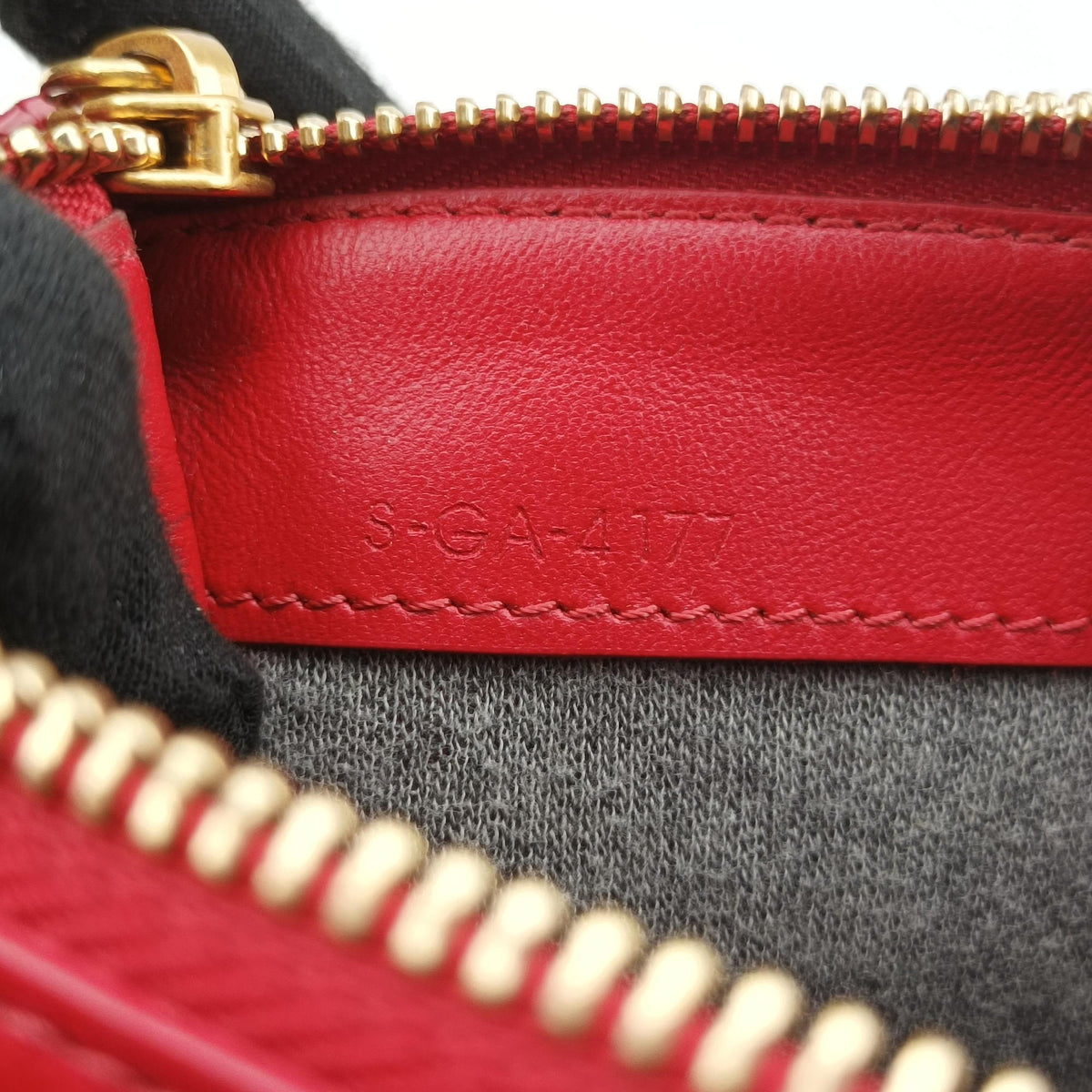 TRIO Red lambskin S-GA-4177トリオ レッド ラムスキン S-GA-4177