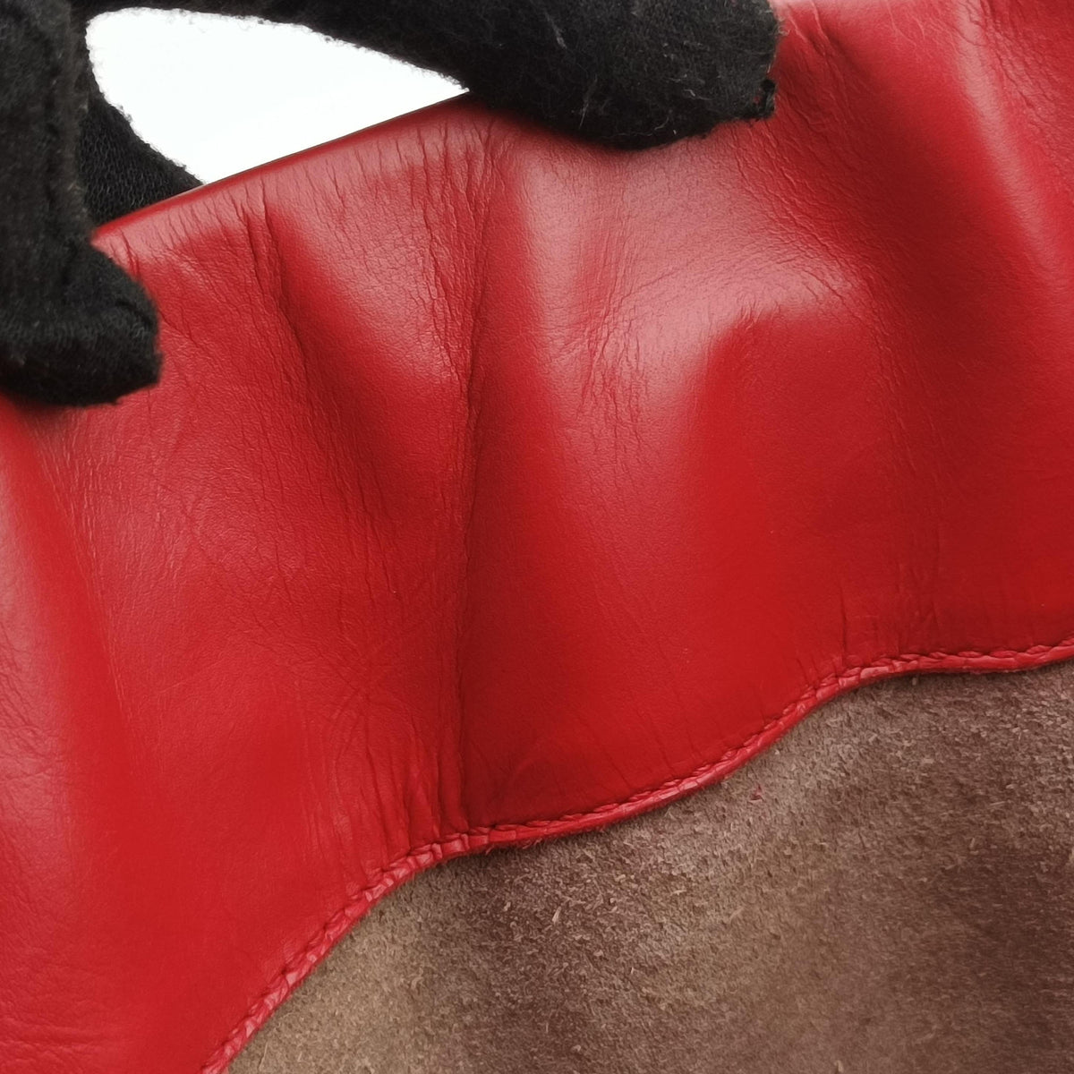 Roma Intrecciato Red lambskin B07424966Uローマ イントレチャート レッド ラムスキン B07424966U