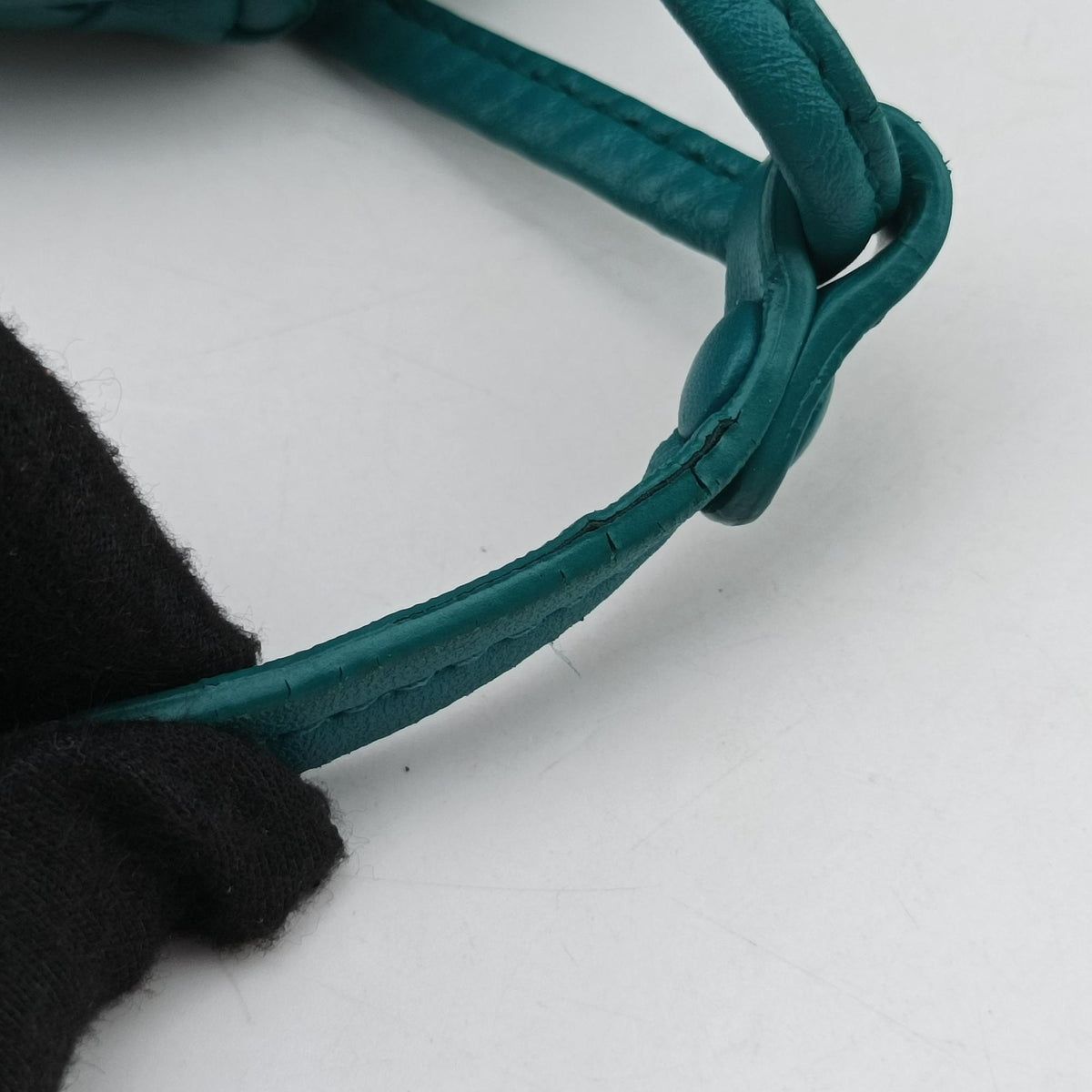 NODINI Intrecciato Green lambskin B05234791Aノディーニ イントレチャート グリーン ラムスキン B05234791A
