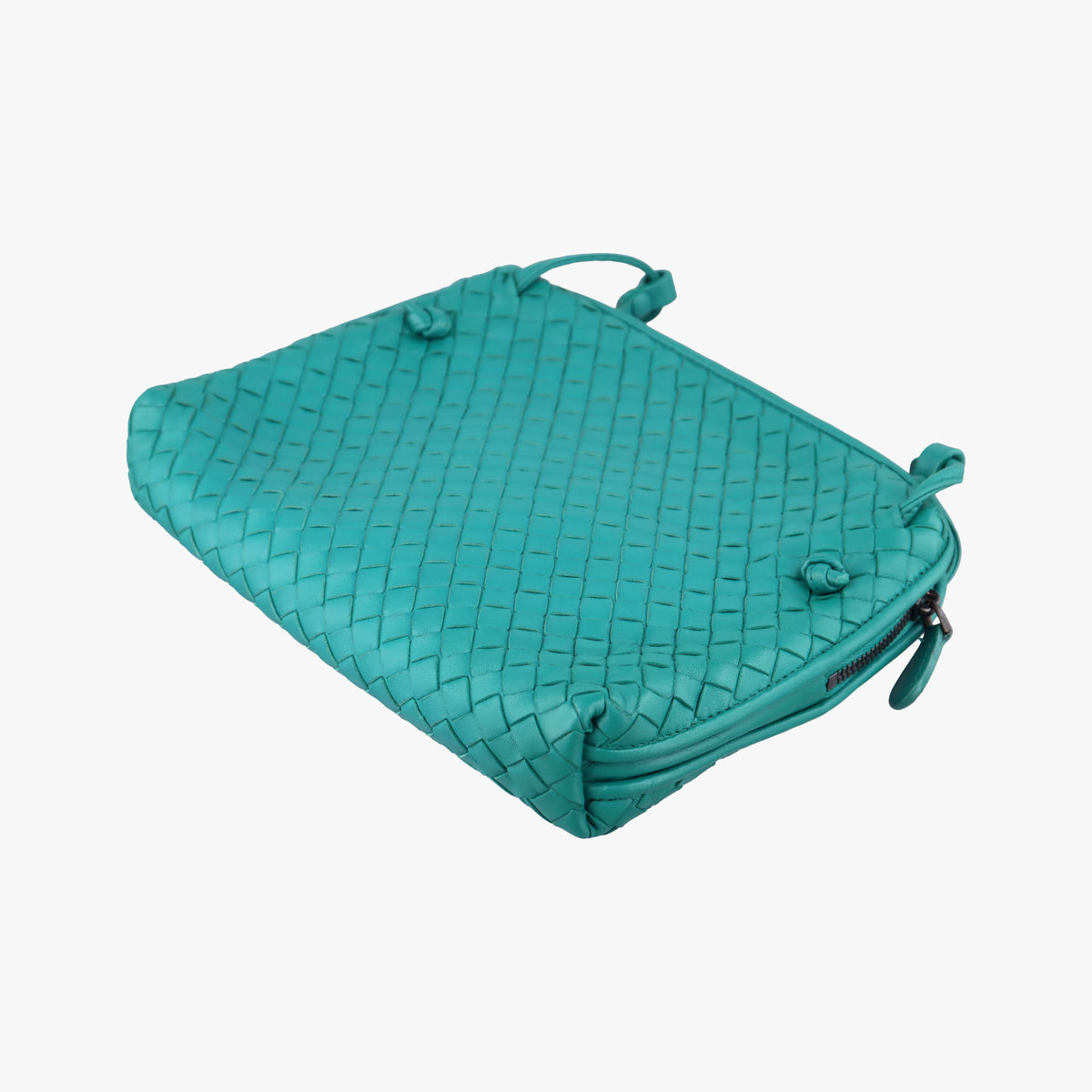 NODINI Intrecciato Green lambskin B05234791Aノディーニ イントレチャート グリーン ラムスキン B05234791A