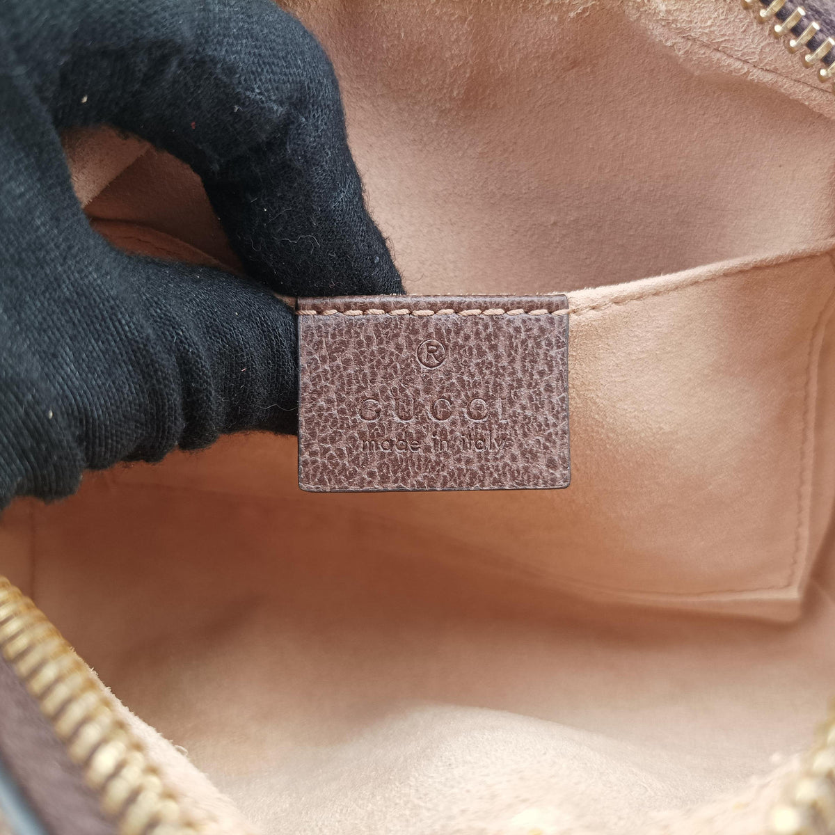 OPHIDIA Brown×red×green PVC coated canvas 517350 オフィディア ブラウン×レッド×グリーン PVCコーティングキャンバス 517350