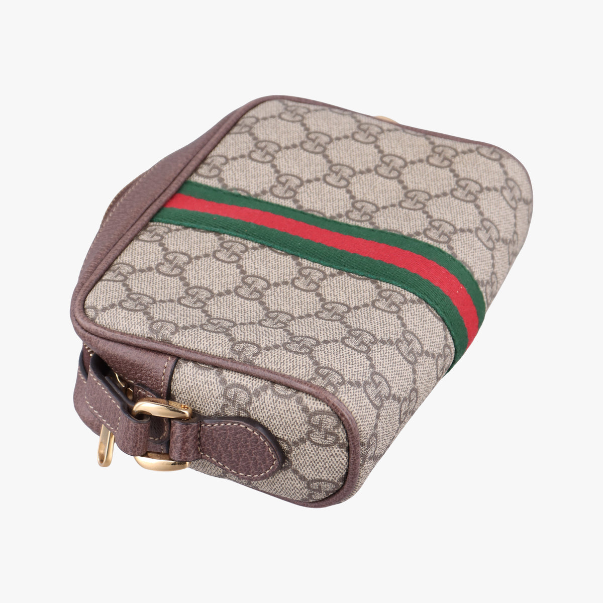 OPHIDIA Brown×red×green PVC coated canvas 517350 オフィディア ブラウン×レッド×グリーン PVCコーティングキャンバス 517350