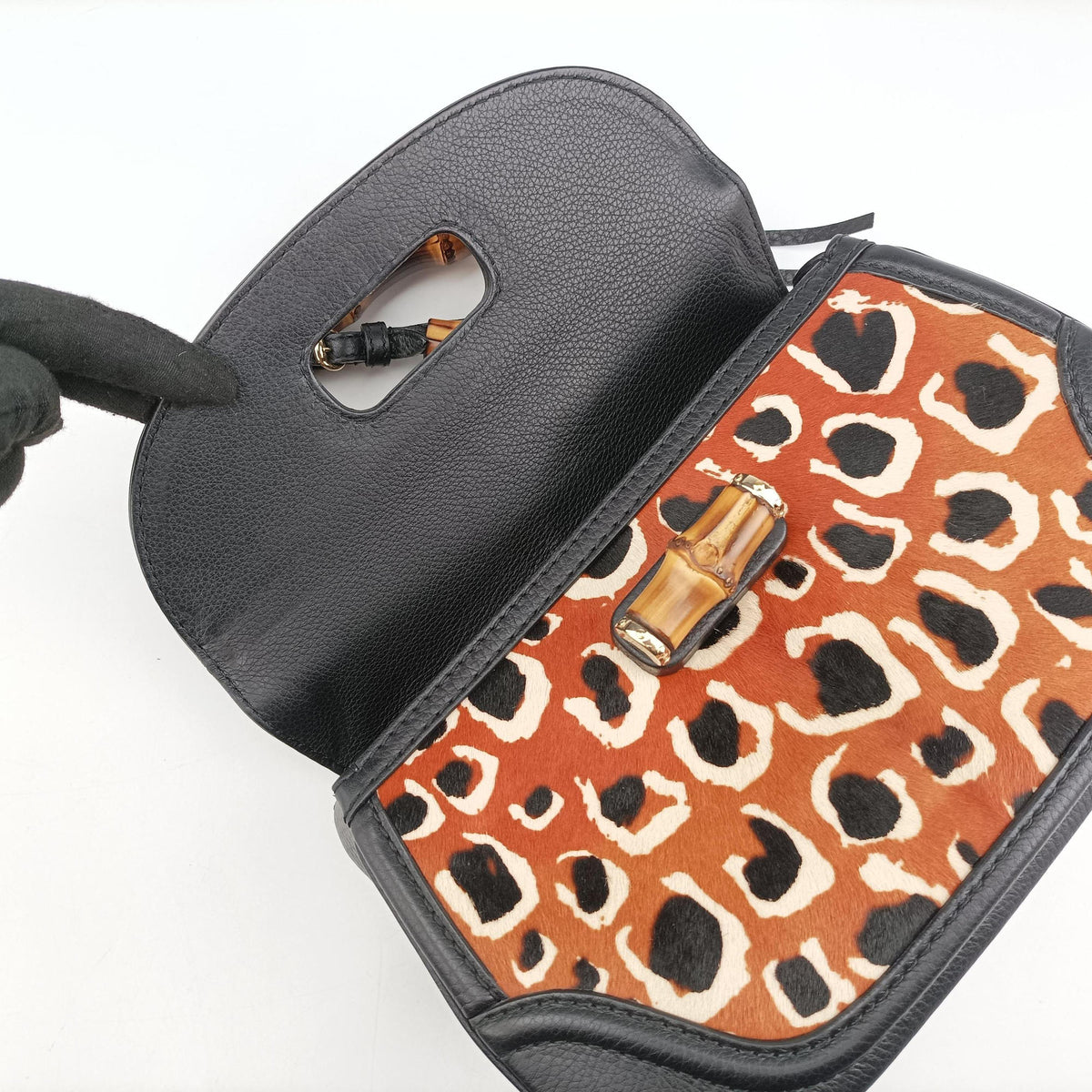 New Bamboo Multicolour ponyhair×leather 254884 H016720147ニューバンブー マルチカラー ハラコ×レザー 254884 H016720147