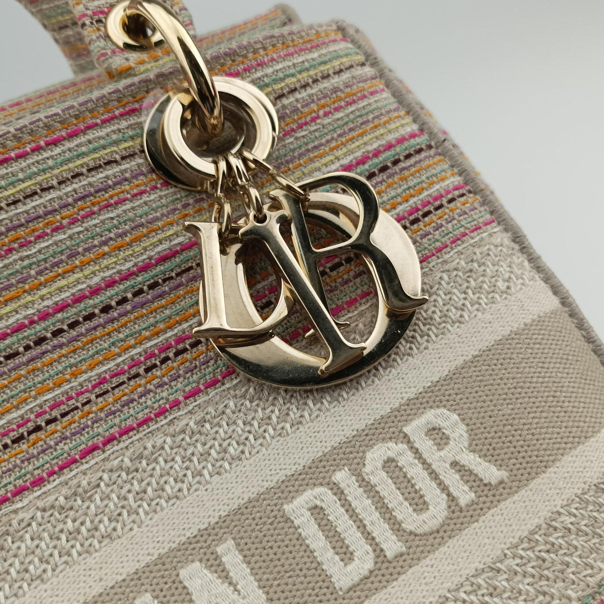 Lady Dior Multicolor fabric 50-MA-0211レディディオール マルチカラー ファブリック 50-MA-0211