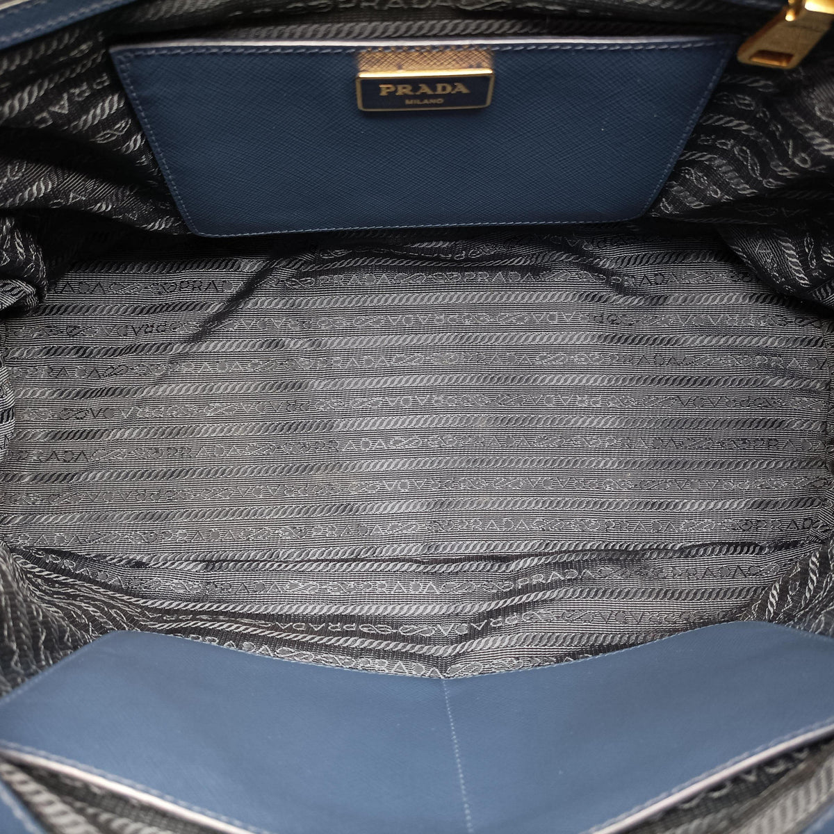 Galleria Navy SAFFIANO Leather BN2274 14/Hガレリア ブルーブラック サフィアーノレザー BN2274 14/H