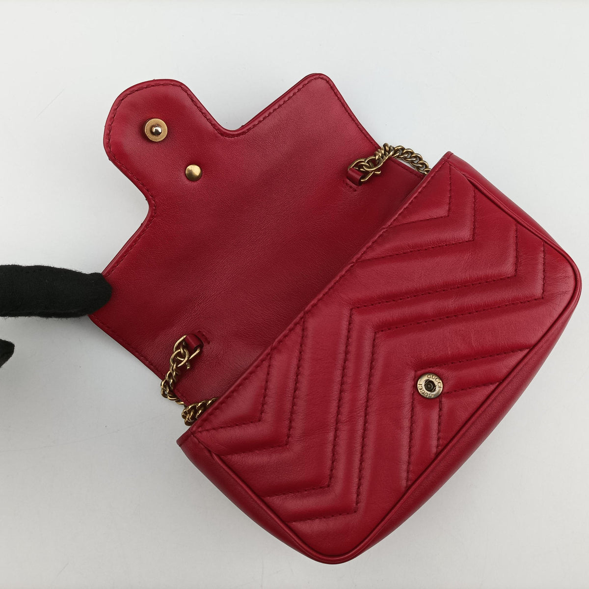GG Marmont Red Leather 476433 GGマーモント レッド レザー 476433