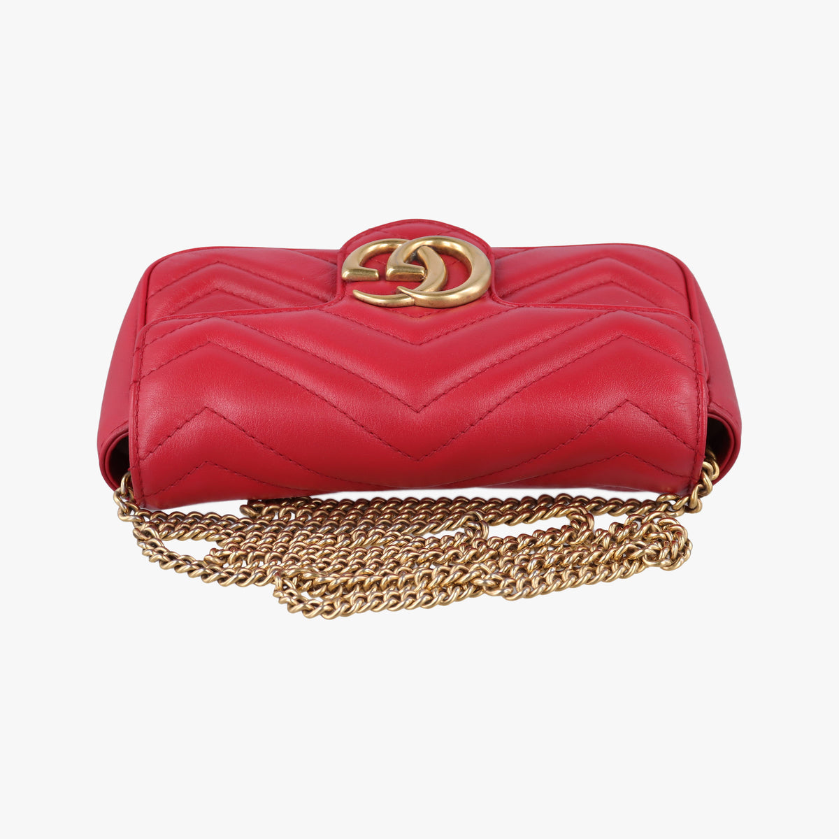 GG Marmont Red Leather 476433 GGマーモント レッド レザー 476433