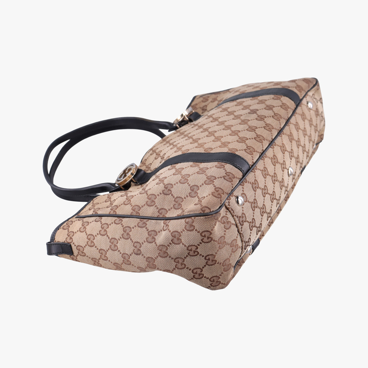 Guccissima GG Twins Beige × Black canvas×leather 232957 F5719323グッチシマ GGツインズ ベージュ×ブラック キャンバス 232957 F5719323