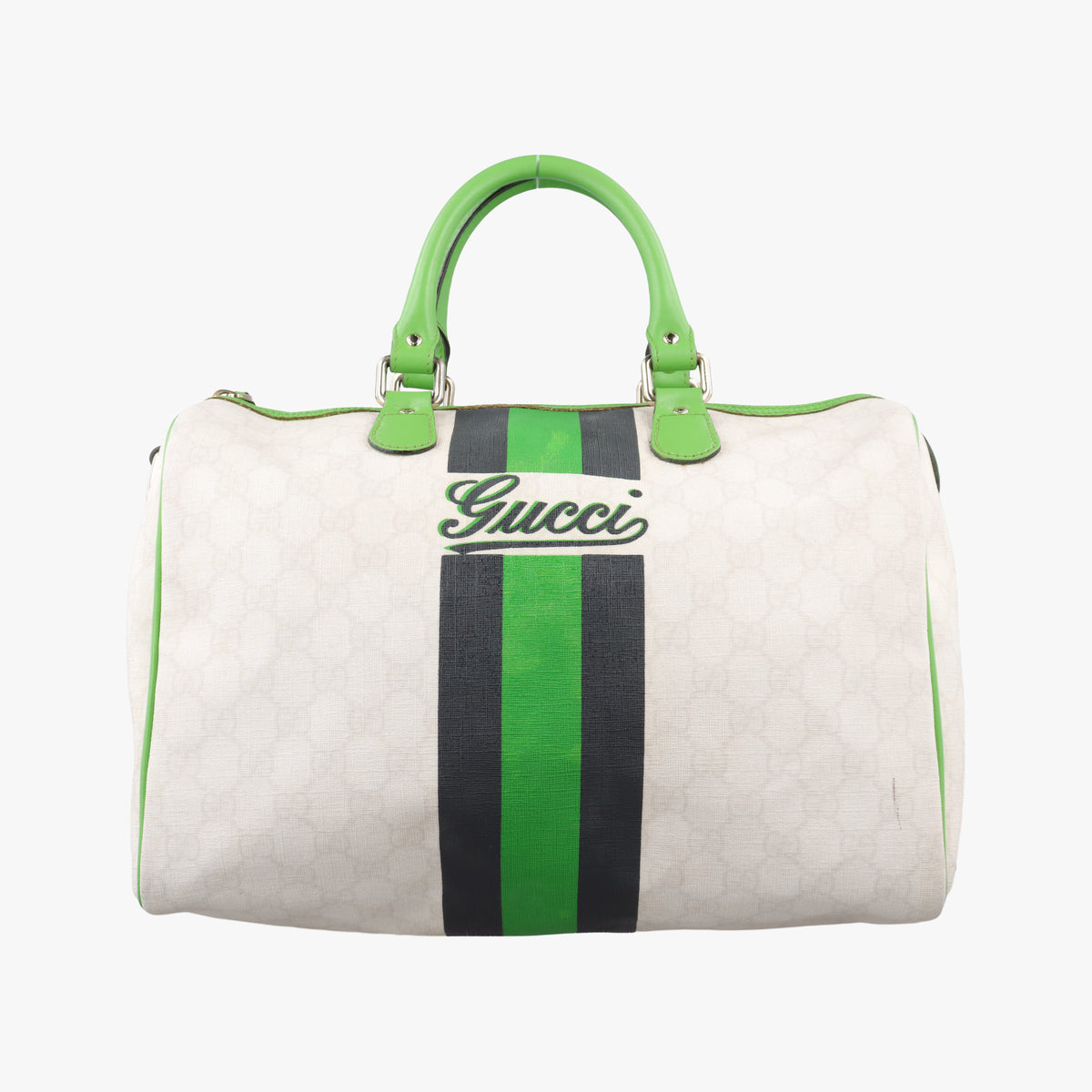 UNICEF Joy Green x White x Black PVC coated canvas 189895 G1880956ユニセフ ジョイ グリーン×ホワイト×ブラック PVCコーティングキャンバス 189895 G1880956