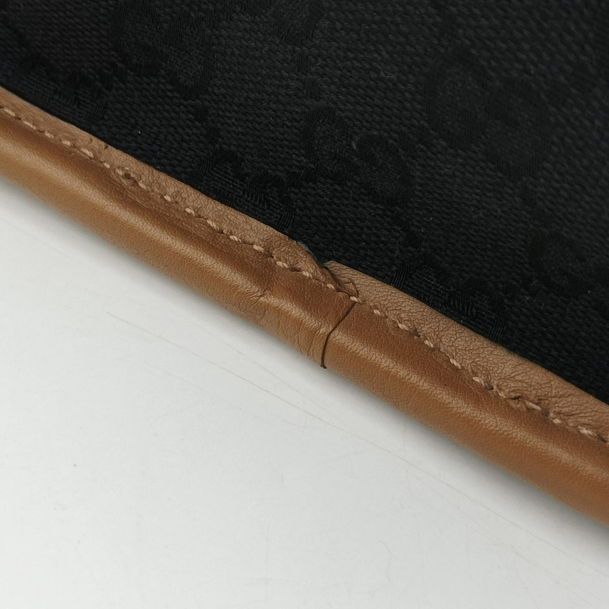Ophidia Black×Brown canvas×leather 715773 H038963919オフィディア ブラック×ブラウン キャンバス×レザー 715773 H038963919