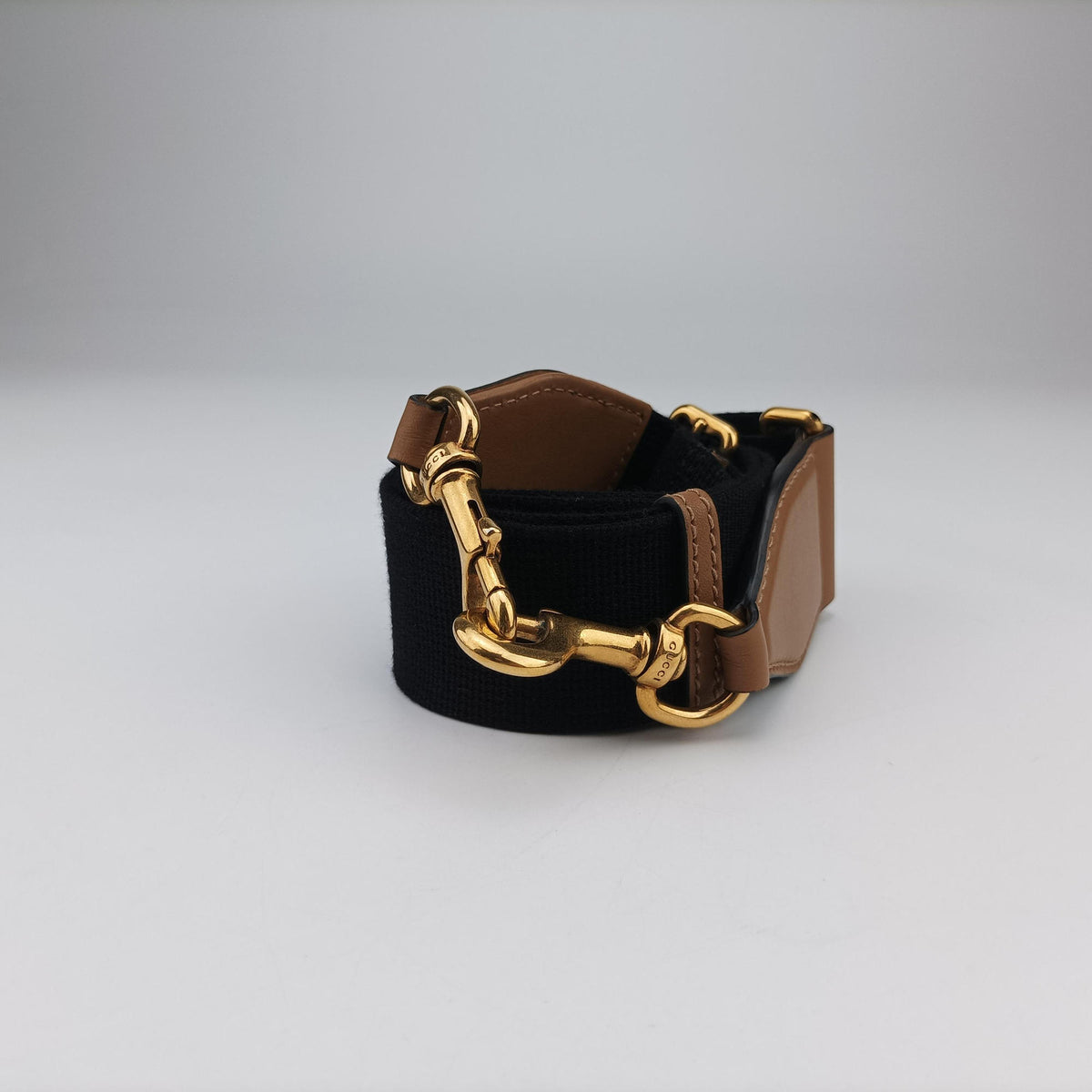 Ophidia Black×Brown canvas×leather 715773 H038963919オフィディア ブラック×ブラウン キャンバス×レザー 715773 H038963919