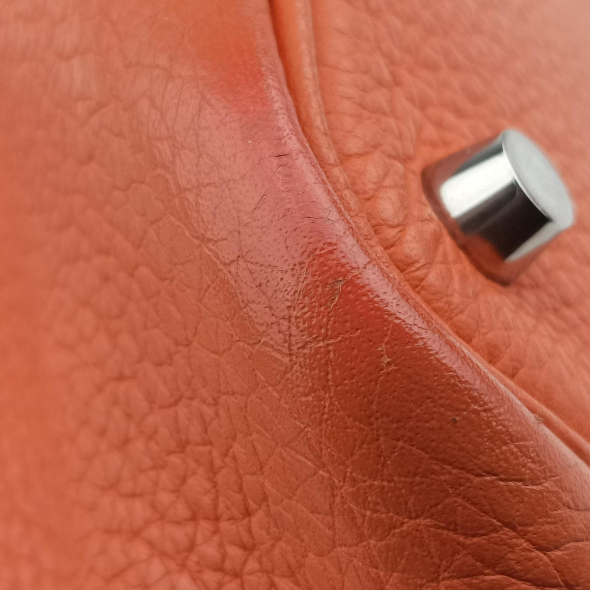 Picotin Lock Orange Taurillon Clemence F▢Mピコタン ロック オレンジ トリヨンクレマンス F▢M