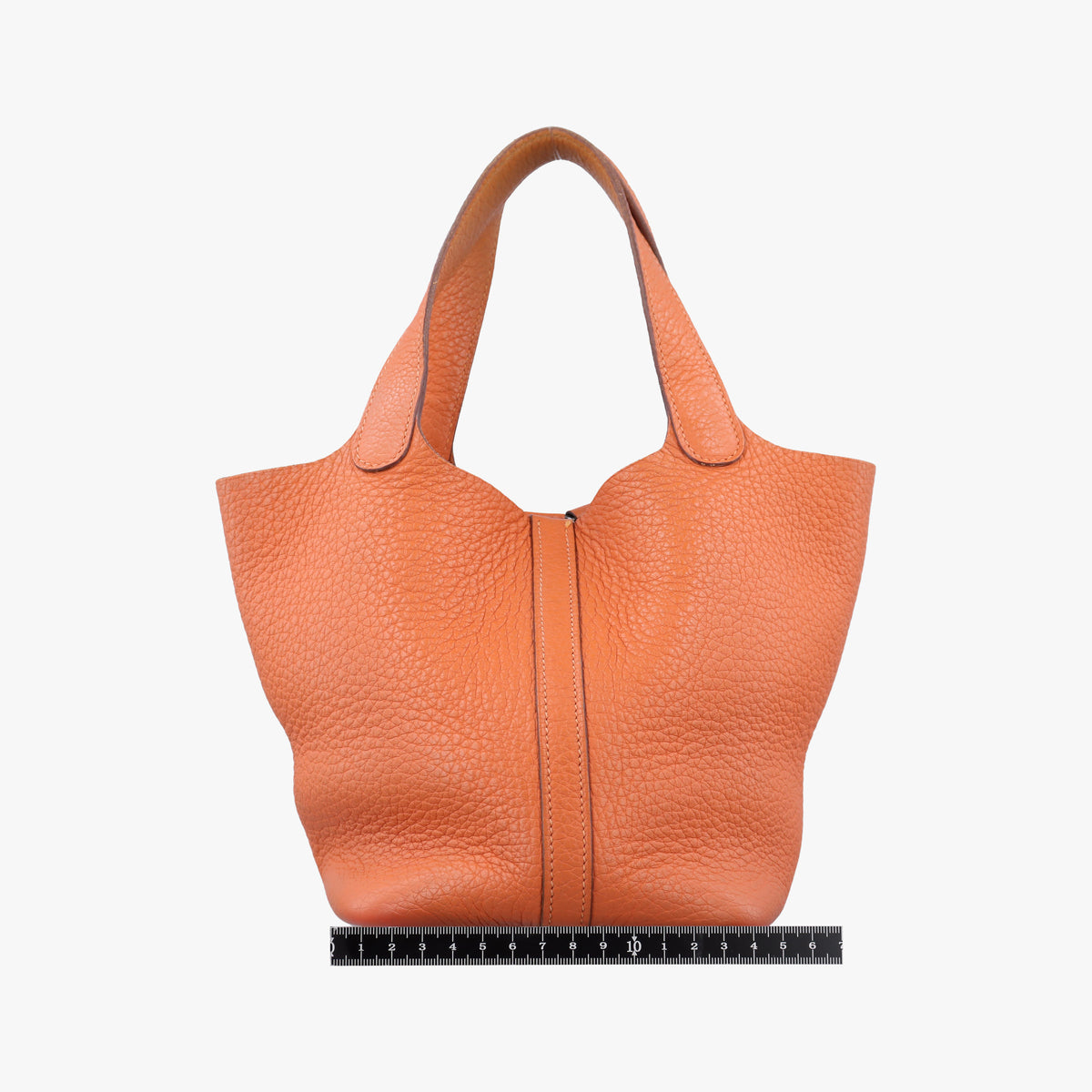 Picotin Lock Orange Taurillon Clemence F▢Mピコタン ロック オレンジ トリヨンクレマンス F▢M