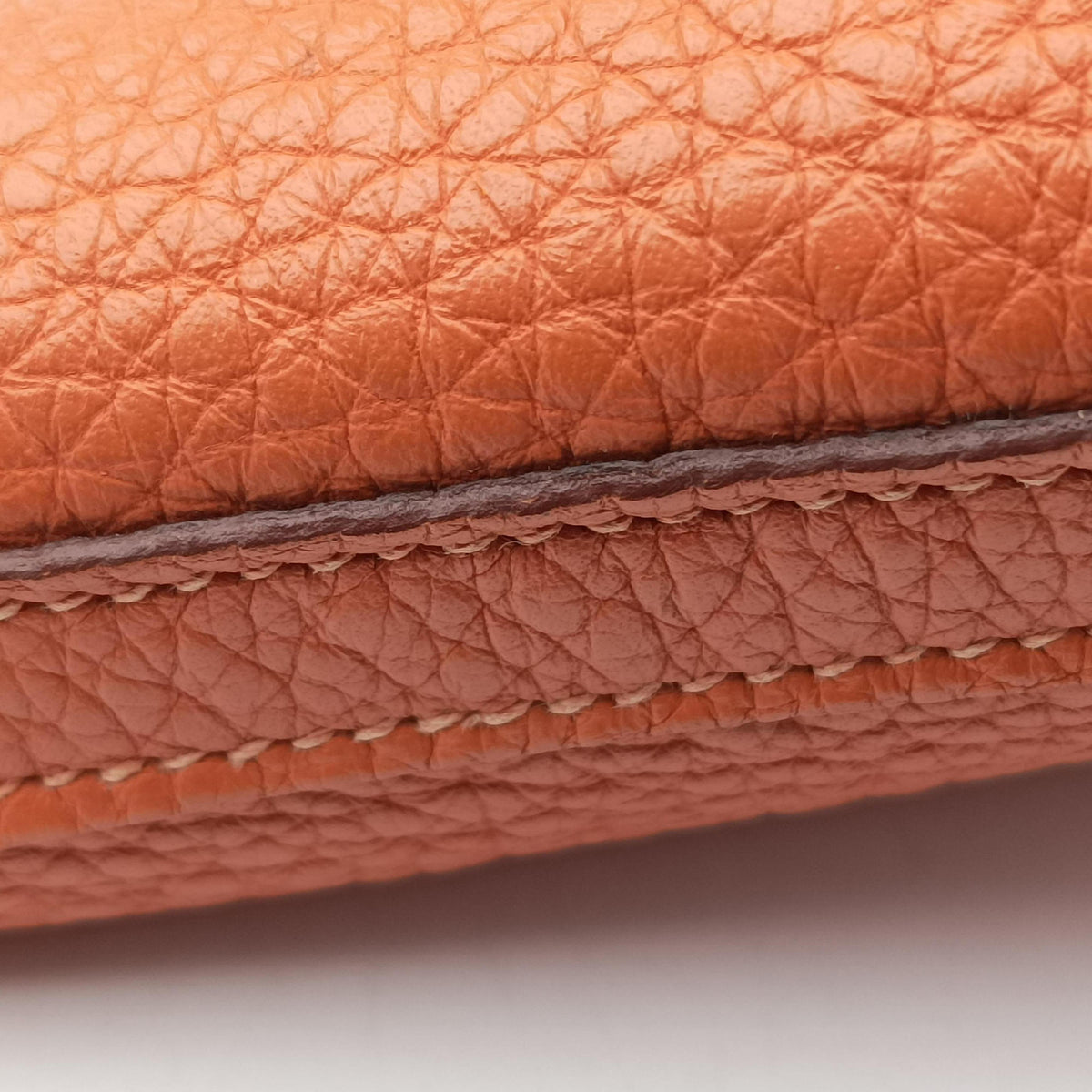 Picotin Lock Orange Taurillon Clemence F▢Mピコタン ロック オレンジ トリヨンクレマンス F▢M