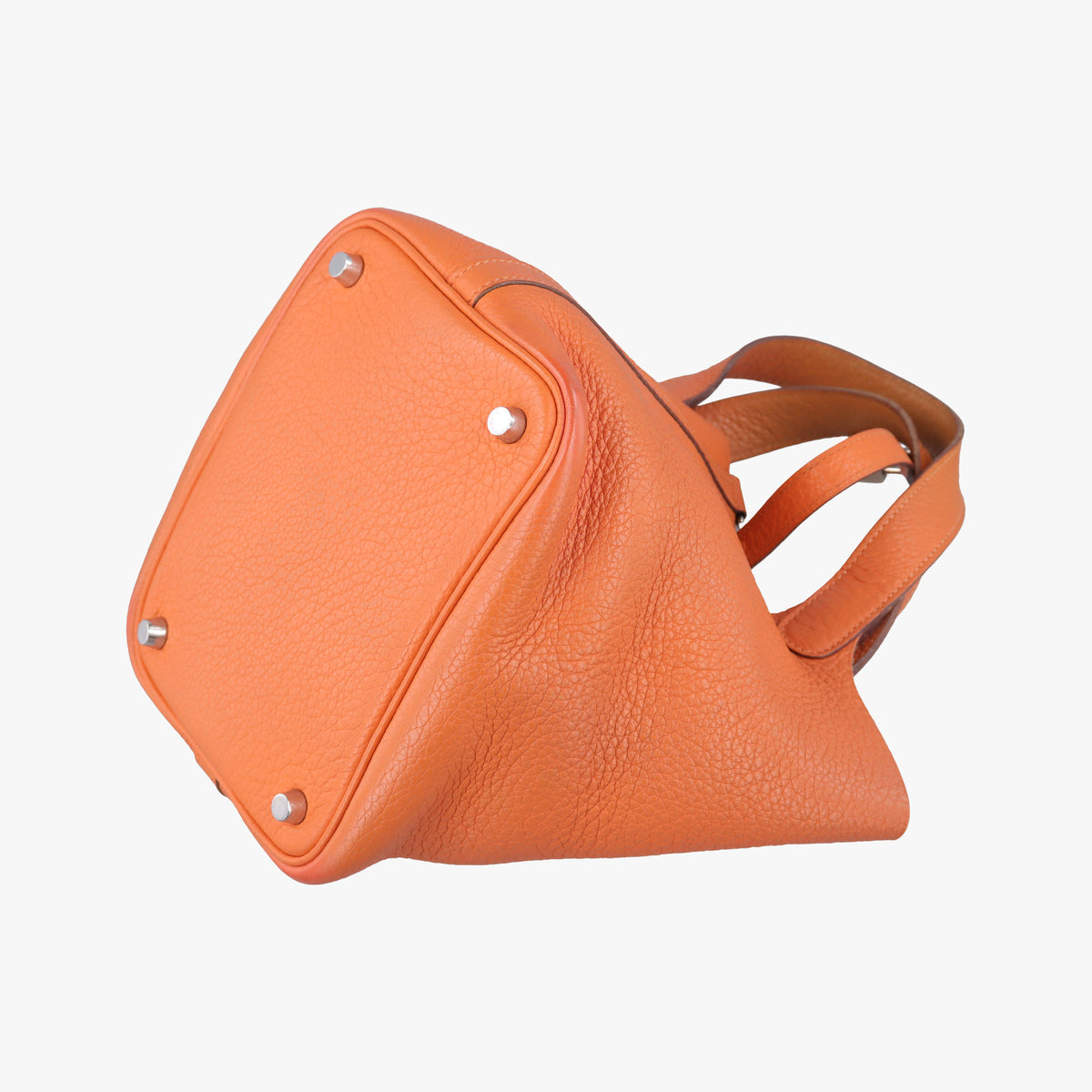 Picotin Lock Orange Taurillon Clemence F▢Mピコタン ロック オレンジ トリヨンクレマンス F▢M