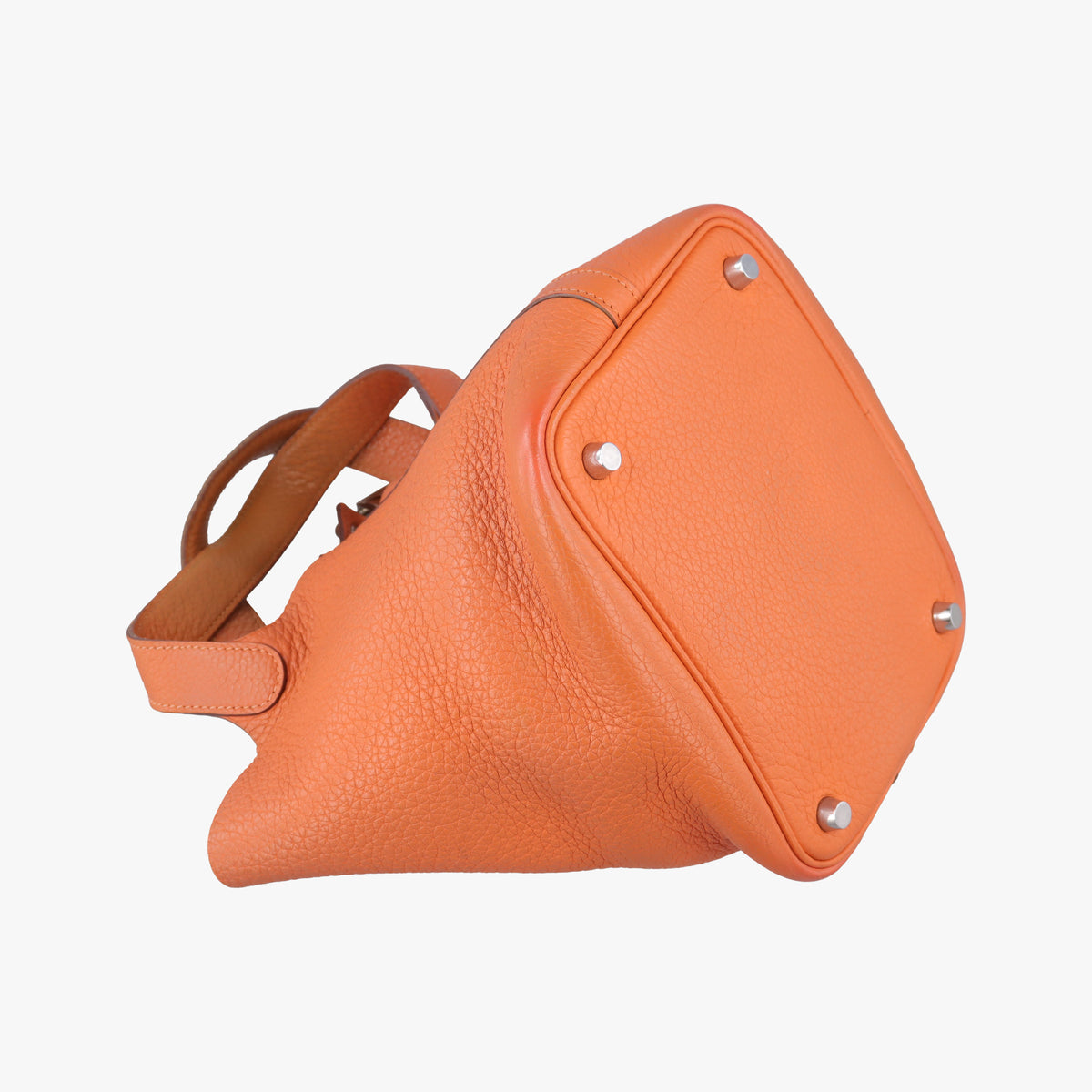 Picotin Lock Orange Taurillon Clemence F▢Mピコタン ロック オレンジ トリヨンクレマンス F▢M