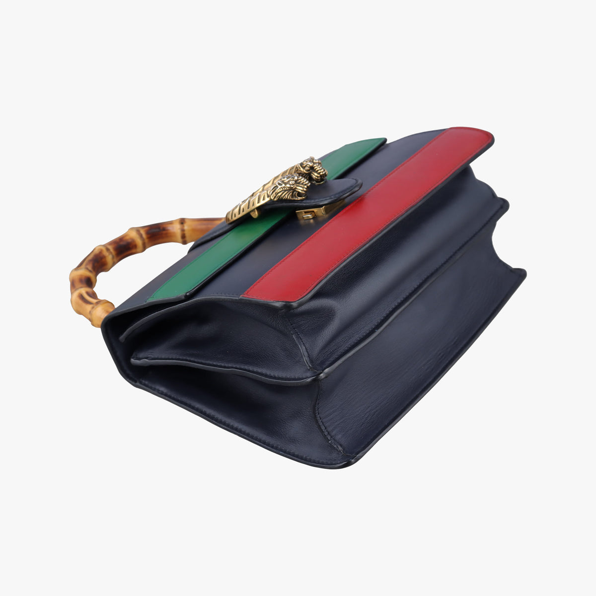 Dionysus bamboo Black×green×red Leather 448075 D022767136ディオニュソス バンブー ブラック ×グリーン×レッド レザー 448075 D022767136