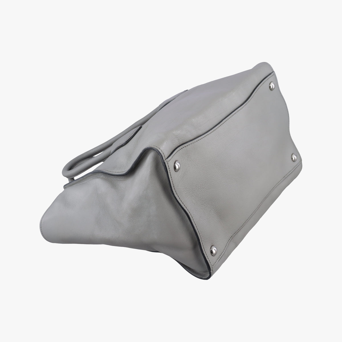 Glace Twin Pocket Tote Grey leather B2625M 14/Fグレース ツインポケットトート グレー レザー B2625M 14/F