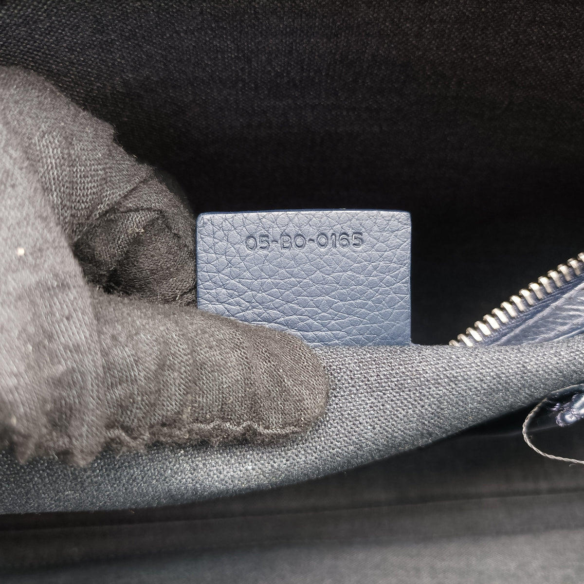 Zip Briefcase Navy leather 05-BO-0165ジップブリーフケース ネイビー レザー 05-BO-0165