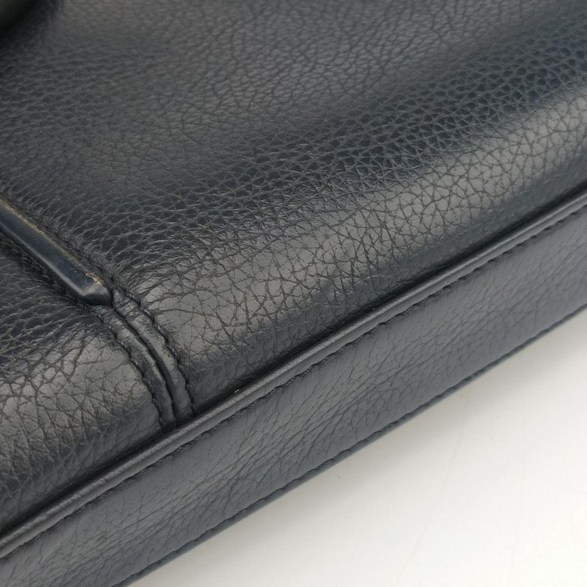 Zip Briefcase Navy leather 05-BO-0165ジップブリーフケース ネイビー レザー 05-BO-0165