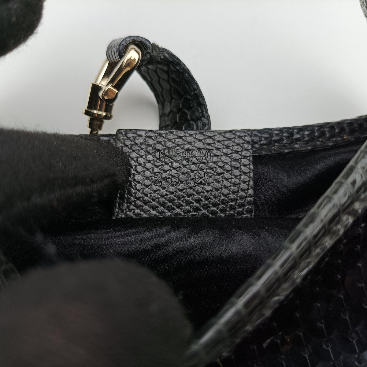 Jackie Black Sequin x Leather 147800 ジャッキー ブラック スパンコールxレザー 147800