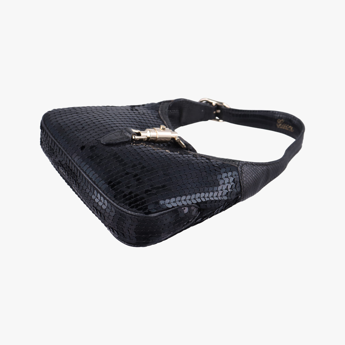 Jackie Black Sequin x Leather 147800 ジャッキー ブラック スパンコールxレザー 147800